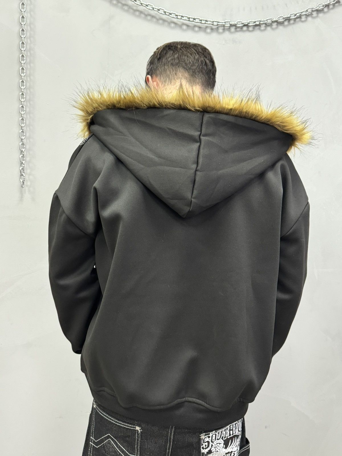 Le Grande Bleu (L.G.B.) Archive carti style legrandebleu fur fuzzy gothic hoodie Size US M / EU 48-50 / 2 - 9 Thumbnail