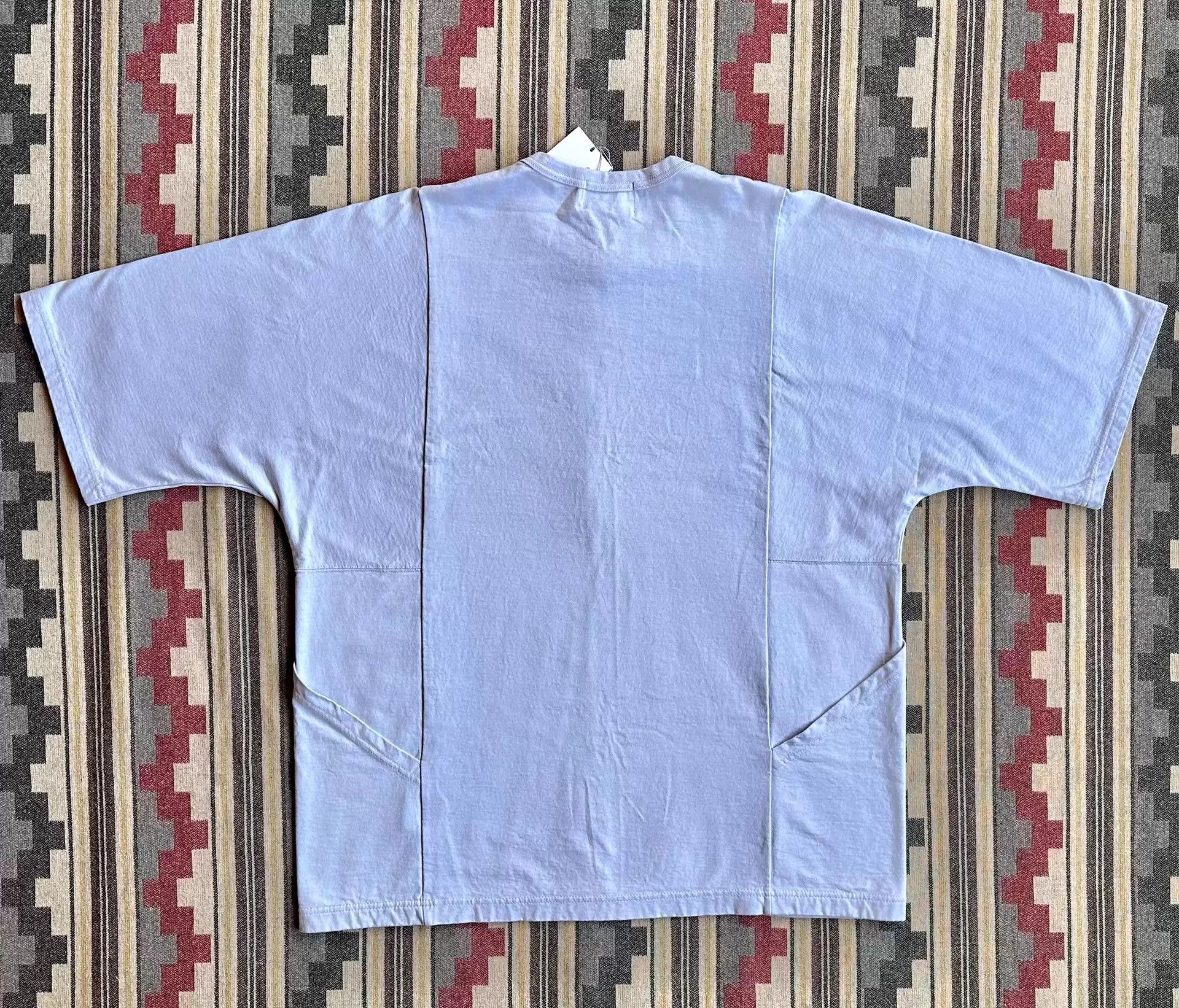 KUON KUON Kite Tee Oversized Heavyweight Pocket Wht/Lav Size US M / EU 48-50 / 2 - 8 Thumbnail