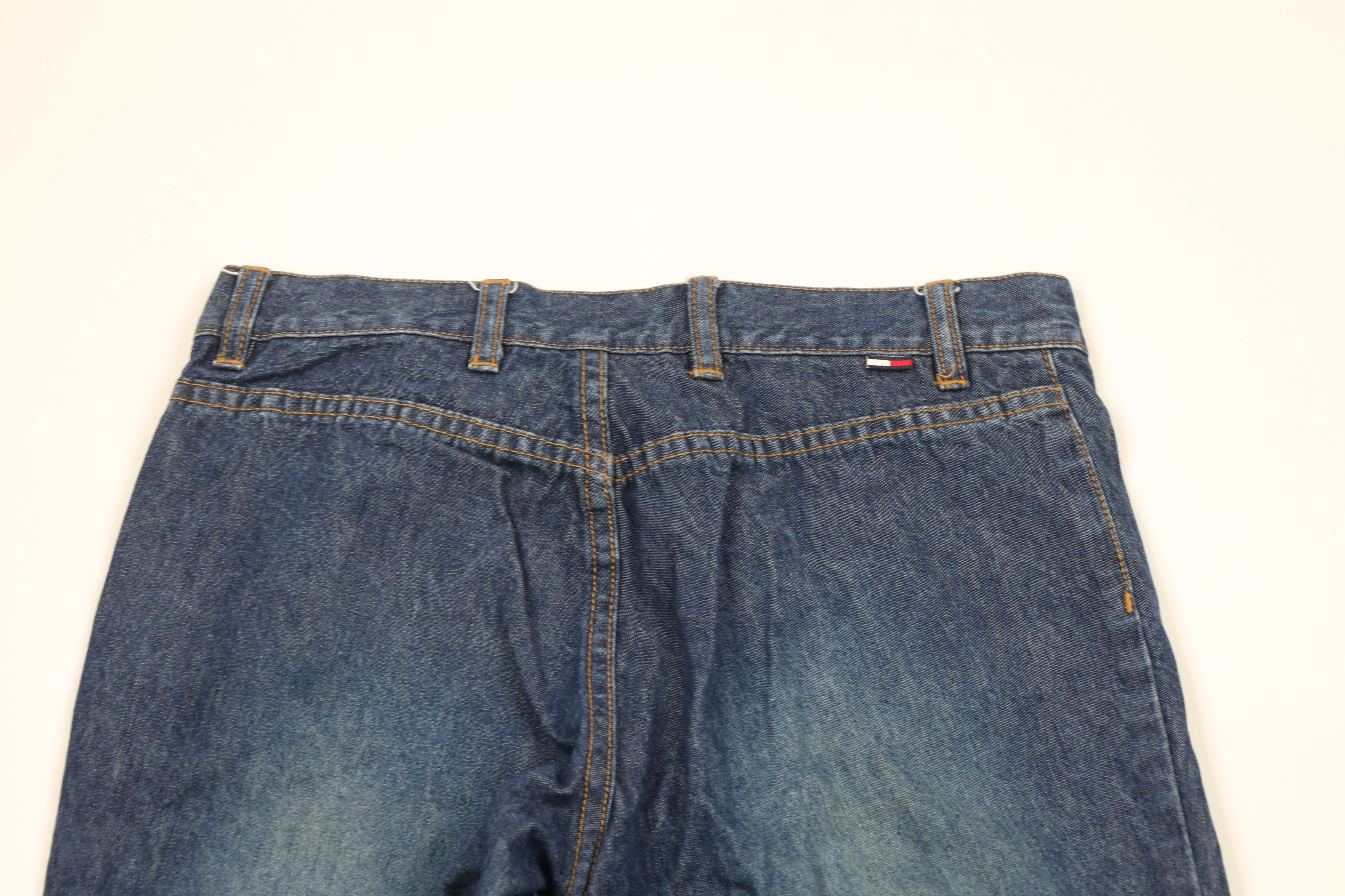 Tommy Hilfiger × Vintage Vintage Y2K 2002 Tommy Hilfiger Wide Leg Denim Jeans Blue Size 28" / US 6 / IT 42 - 10 Thumbnail