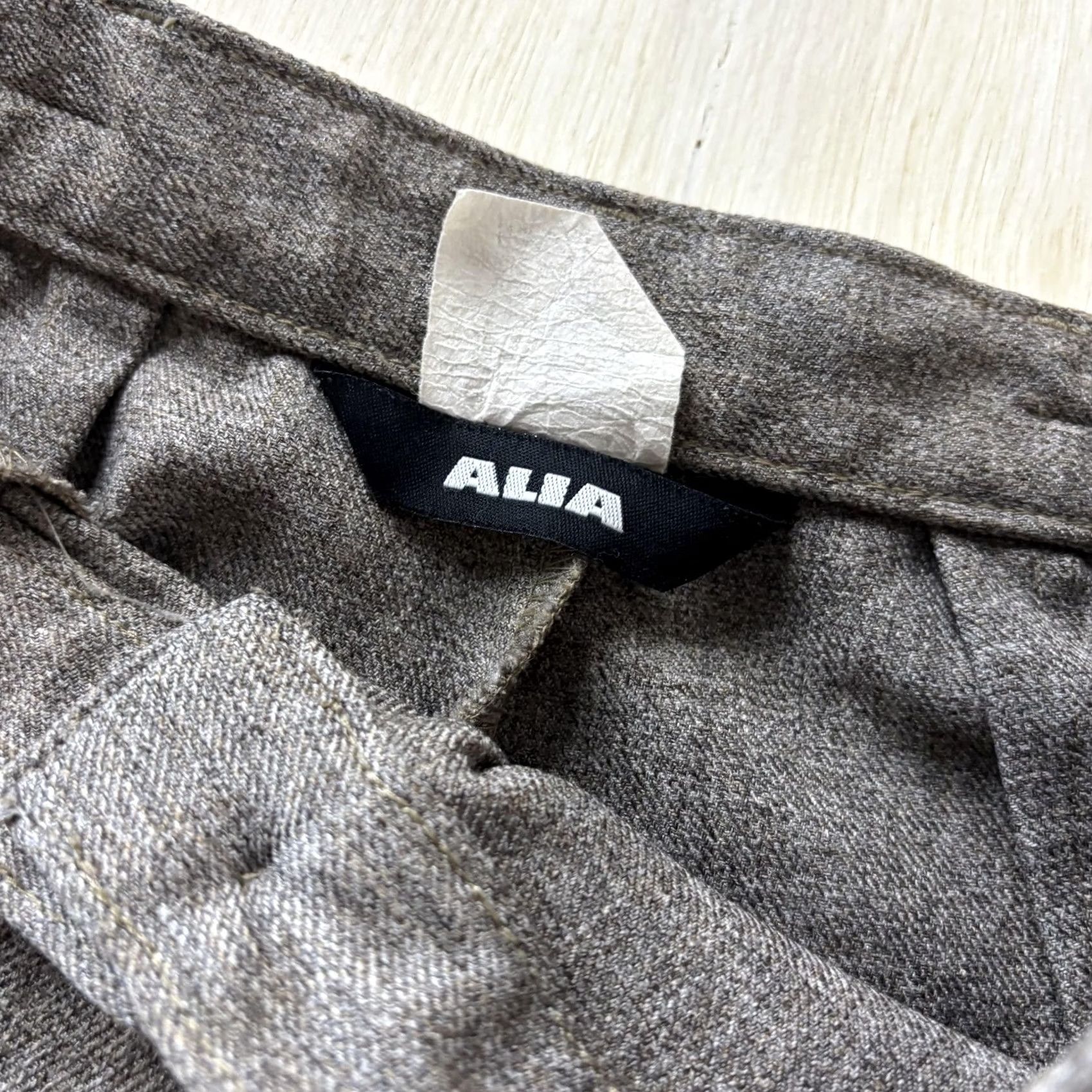 Vintage Vintage Alia Dress Pants Womens 28 Gray Tweed Tapered Leg Career Office Work Pants Dress Pants Womens Gray Tweed 90s Alia Womens Size 28" / US 6 / IT 42 - 2 Thumbnail