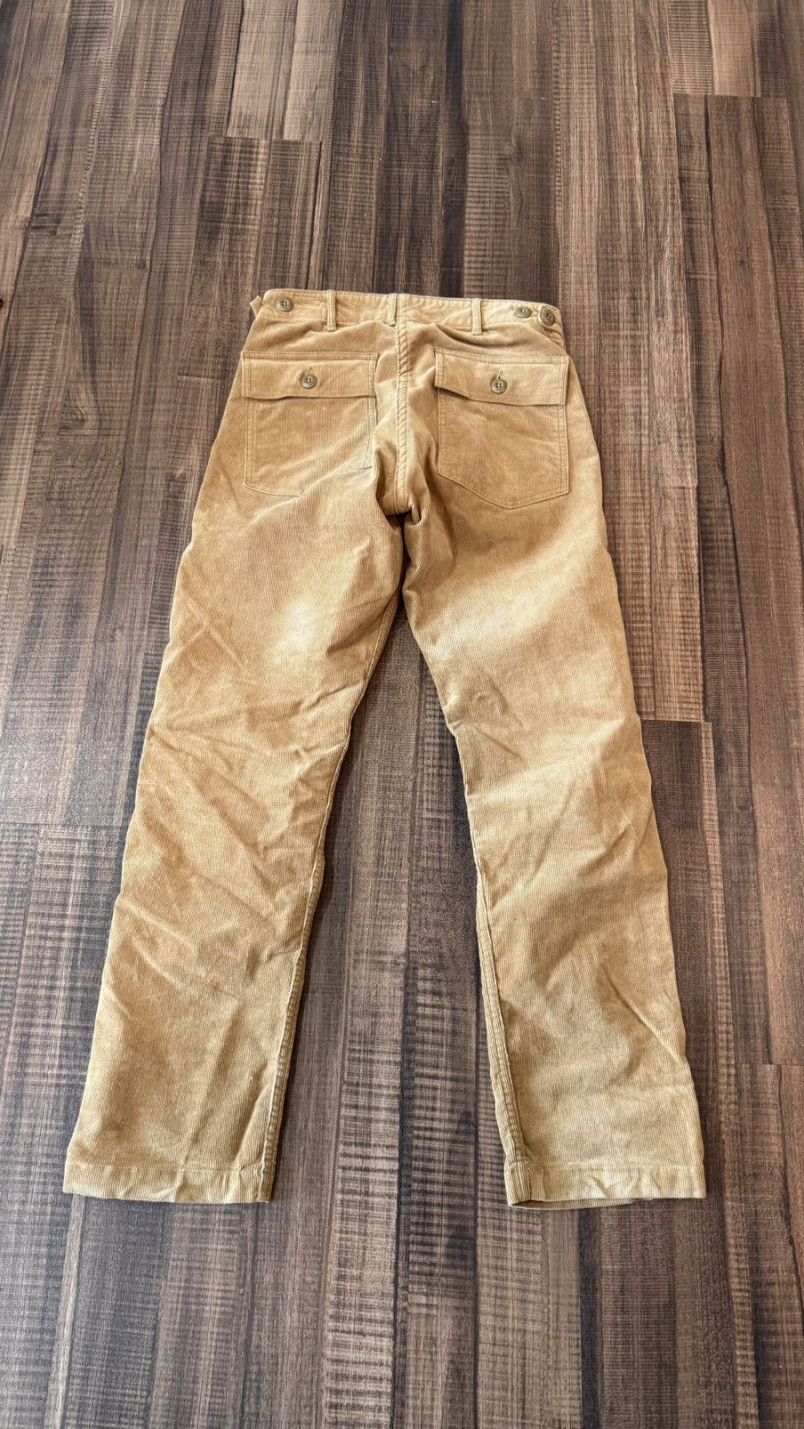 Orslow Orslow Slim Fatigue Pants in Beige Corduroy Size US 28 / EU 44 - 2 Thumbnail