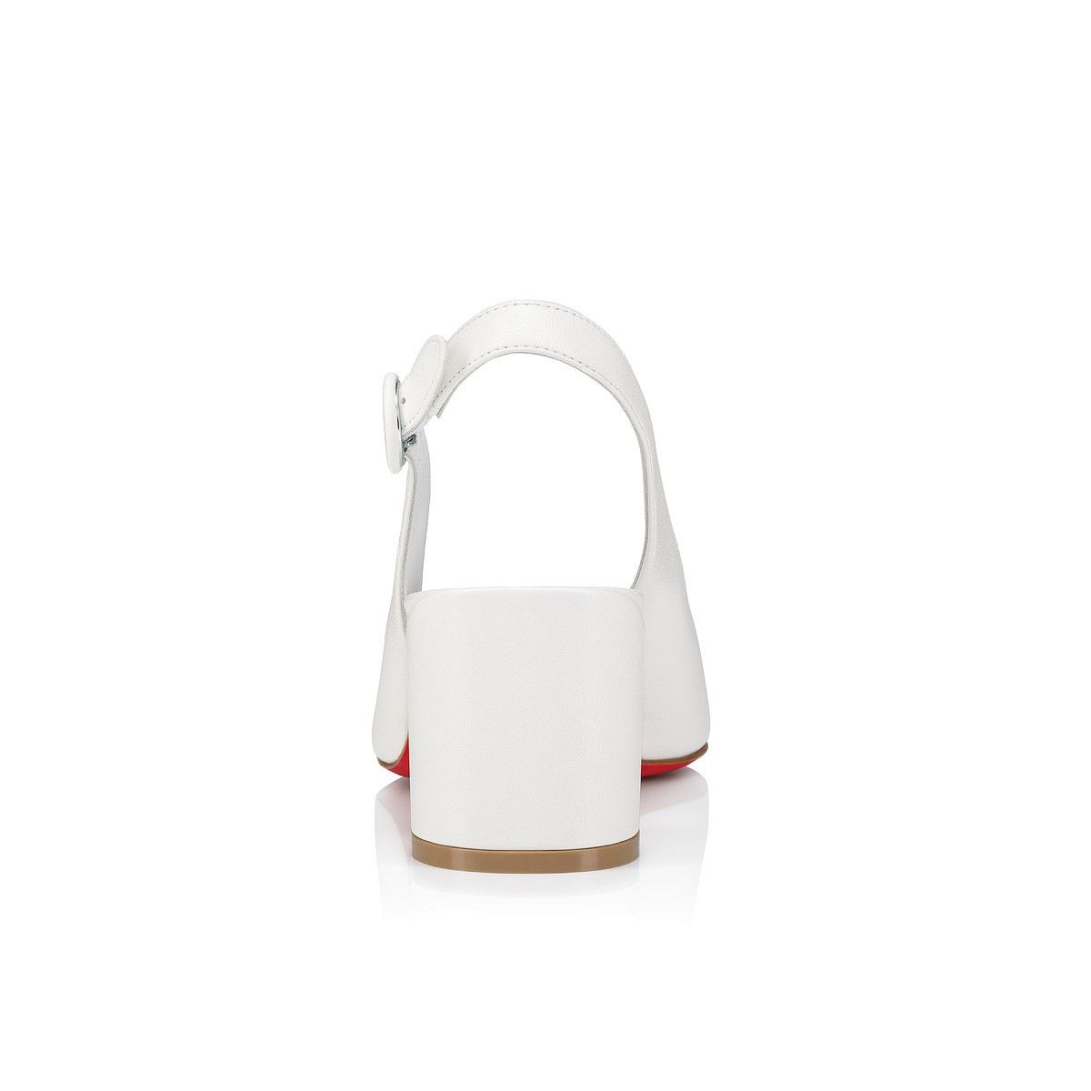 Christian Louboutin oc11z0125 So Janesling 55m Sandals in Bianco Size US 7 / IT 37 - 3 Thumbnail