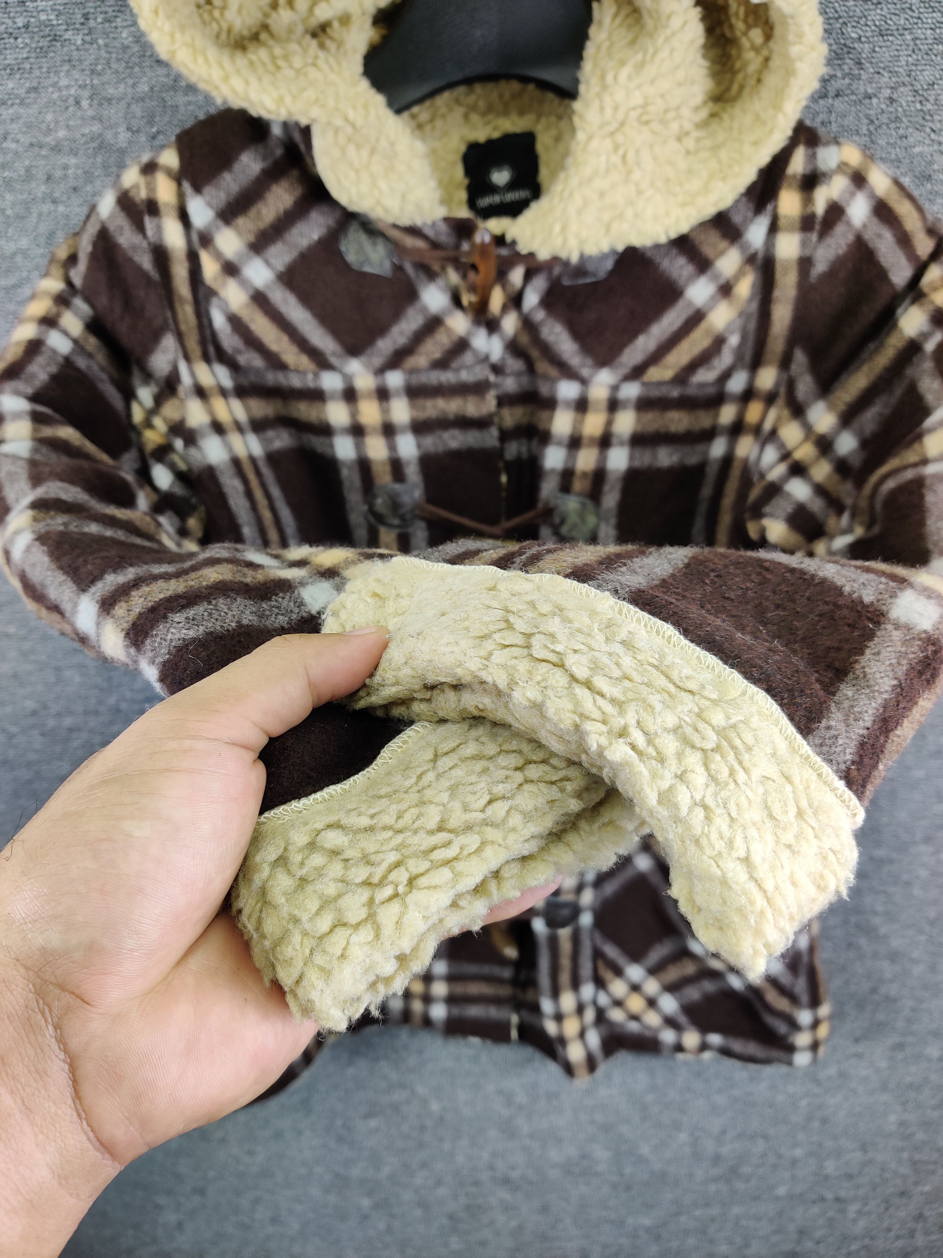 Super Lovers Vintage Super Lovers Plaid Sherpa Lined Hooded Duffle Coat Size US M / EU 48-50 / 2 - 9 Thumbnail