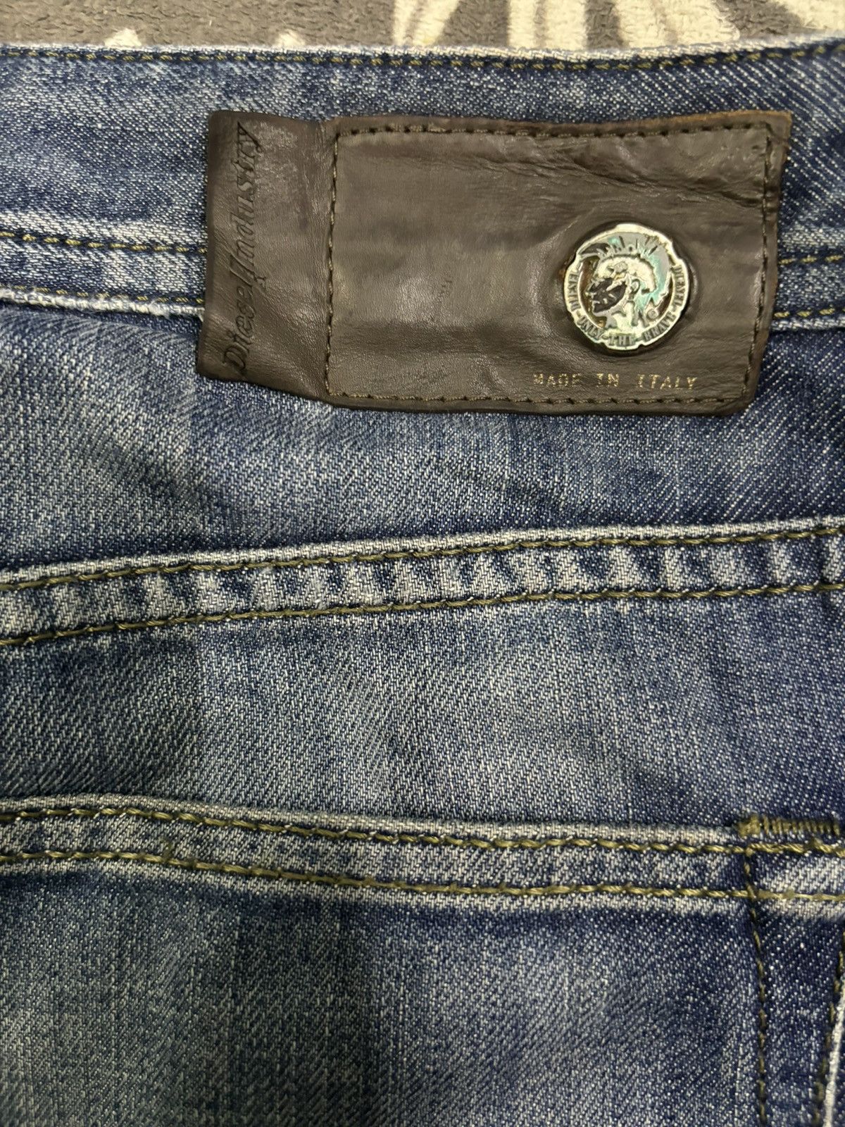Diesel Vintage Y2K Diesel Industry 3D Buster Slim Clawmark Jeans Size US 34 / EU 50 - 11 Thumbnail