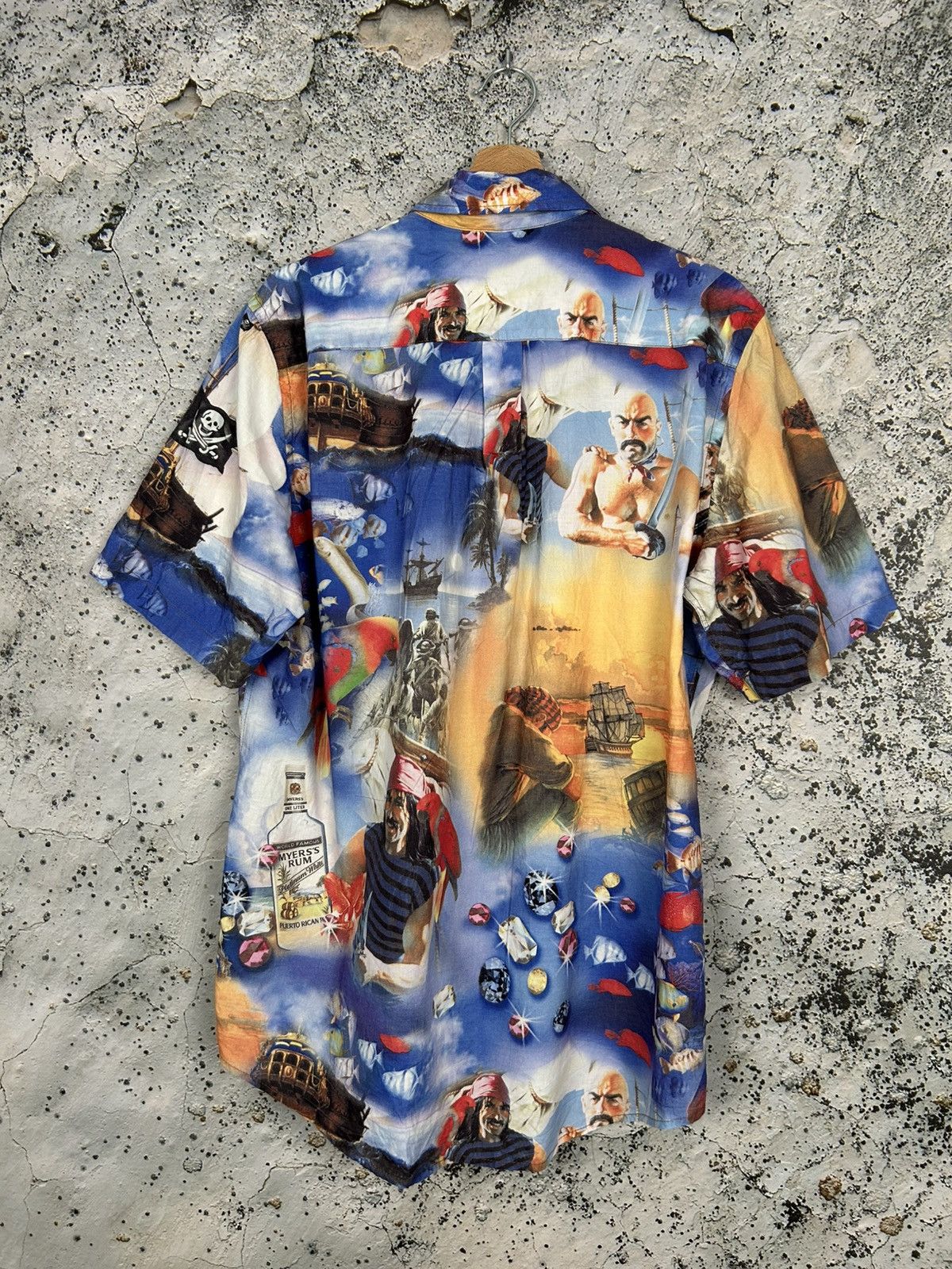 Moschino Vintage Moschino Avant Garde Hawaiian Shirt Summer Italy 90s Size US XL / EU 56 / 4 - 6 Thumbnail