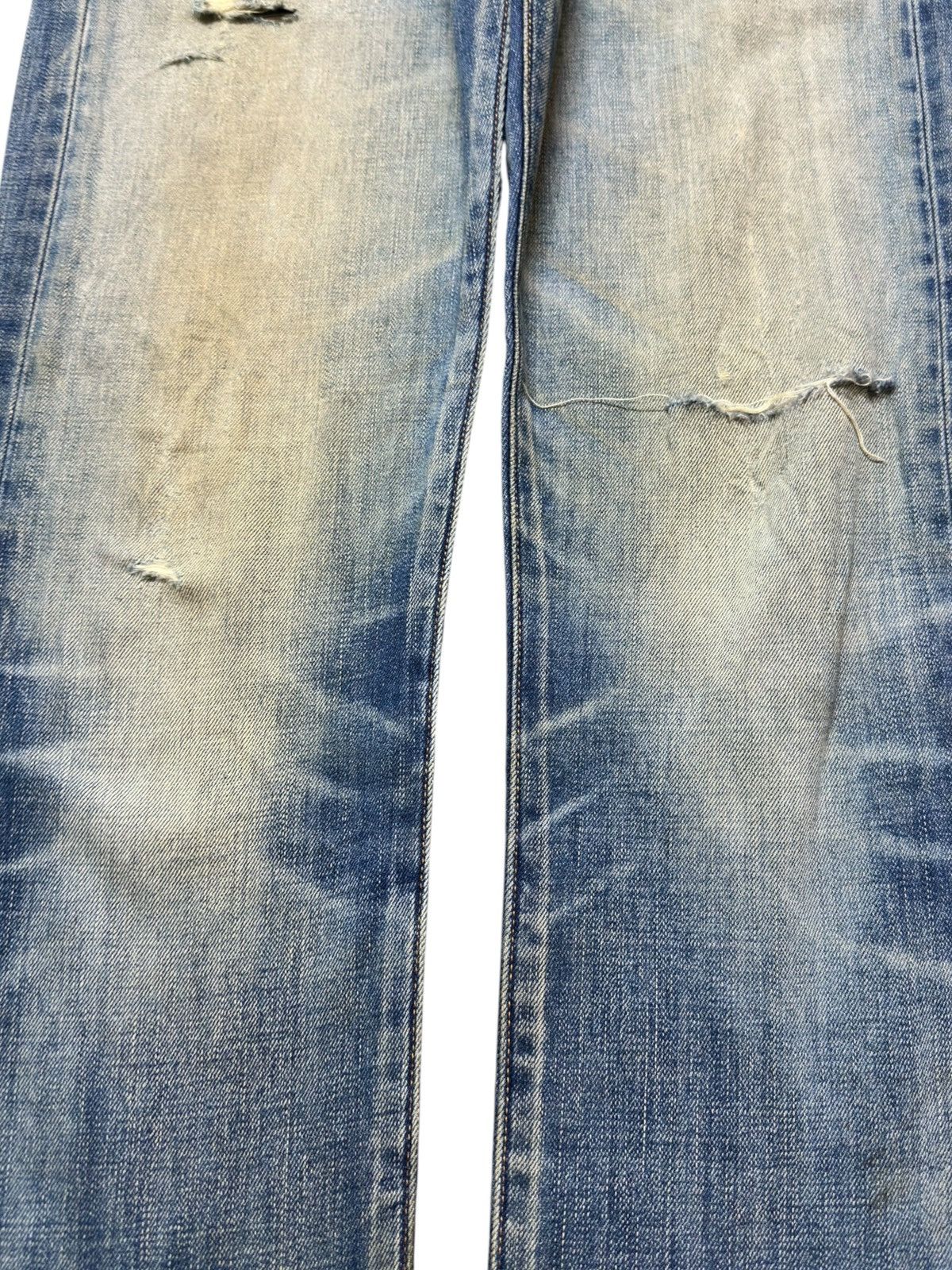 Levi's Vintage Clothing Vintage Levi’s 501 T Mudwash Whiskers Distressed Denim Size US 30 / EU 46 - 3 Thumbnail
