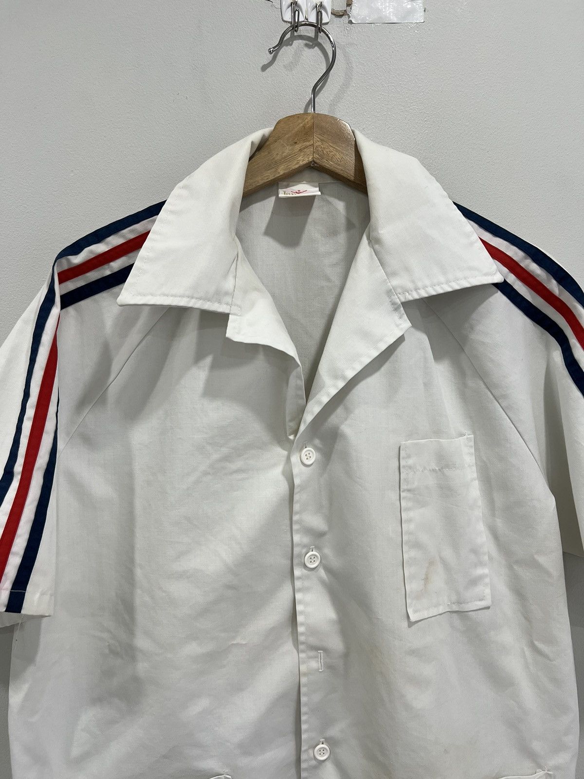 Jantzen × Vintage Vintage Janzten Shirt Striped Polo Button Shirt Size US L / EU 52-54 / 3 - 4 Thumbnail