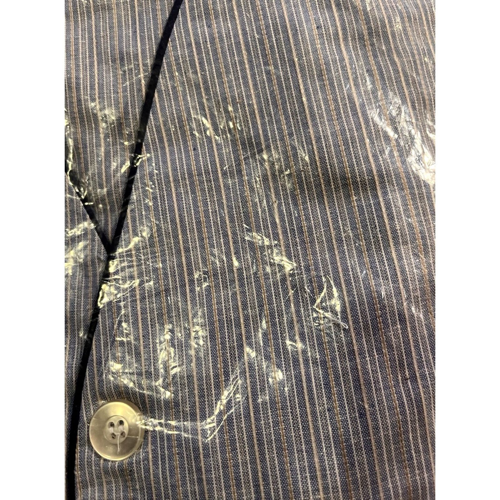 Vintage VINTAGE Royal Choice Pajamas Shirt Short Sleeve 70s Mens M Blue Striped Pajama Set Size US 31 - 5 Thumbnail