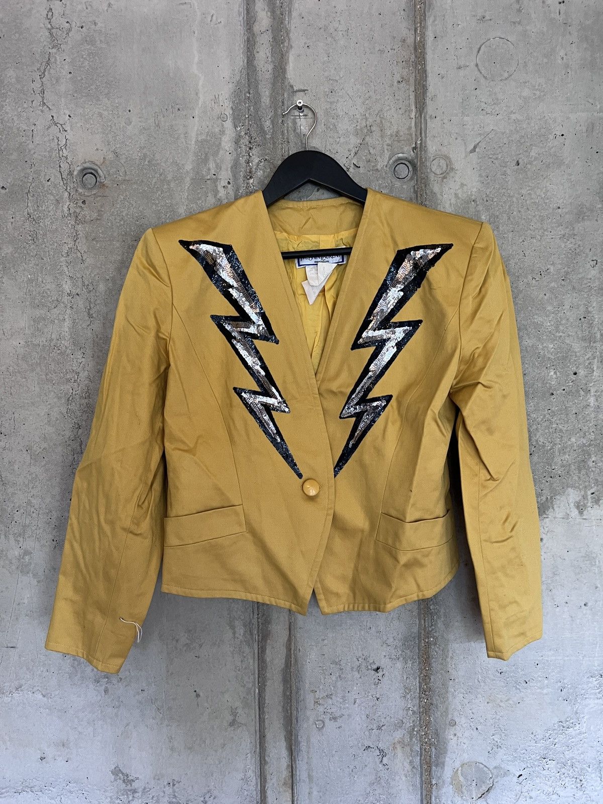 Yves Saint Laurent Yves Saint Laurent Variation cropped 80s jacket Size L / US 10 / IT 46 - 1 Thumbnail