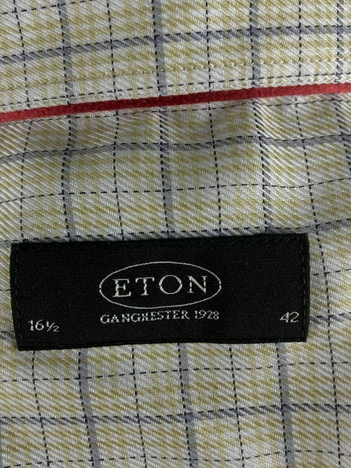 Eton Men Eton Ganghester White Check Button Up Shirt Size 42/16.5 Size US M / EU 48-50 / 2 - 11 Thumbnail