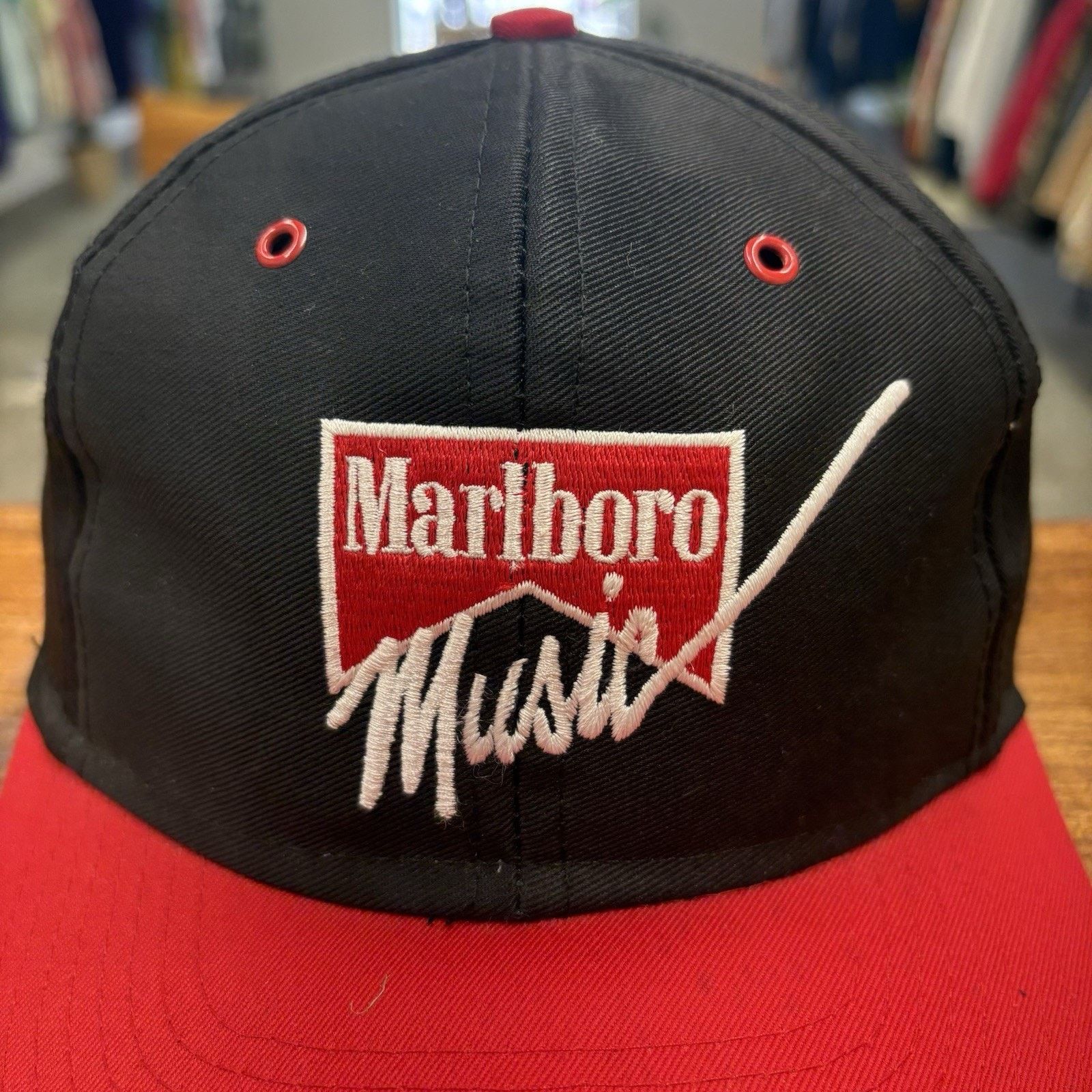 Marlboro Vintage 90’s Marlboro Music Black Hat Size ONE SIZE - 2 Thumbnail