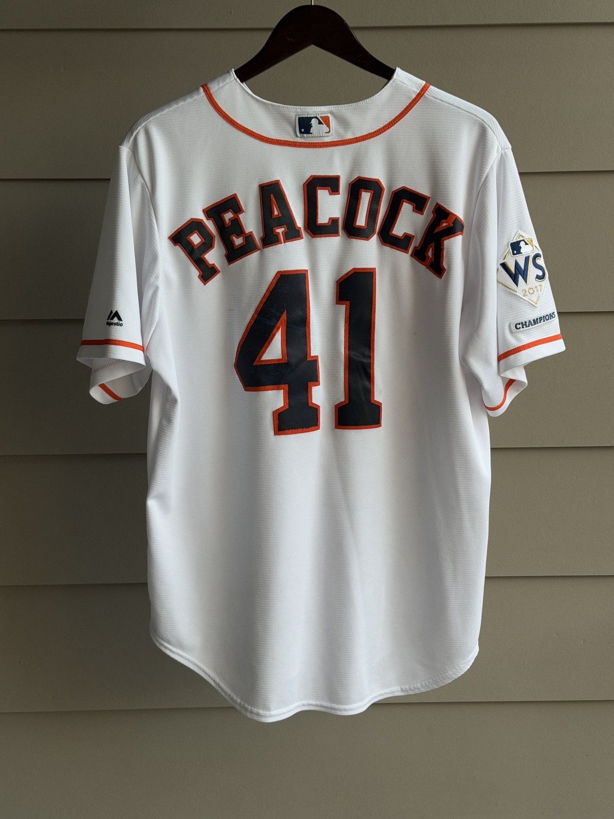 Majestic HOUSTON ASTROS BRAD PEACOCK MAJESTIC 2017 Jersey made in USA Size US L / EU 52-54 / 3 - 1 Thumbnail