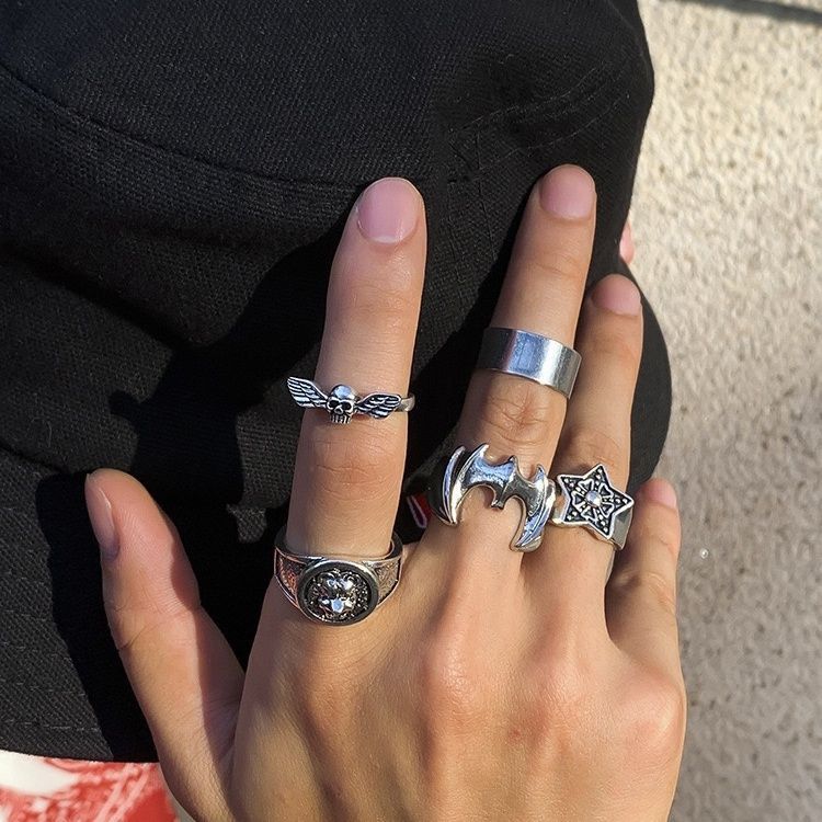 Jewelry Crazy Jewelry Rings Open Size Chrome Ring (Size 7-13) Size ONE SIZE - 2 Thumbnail