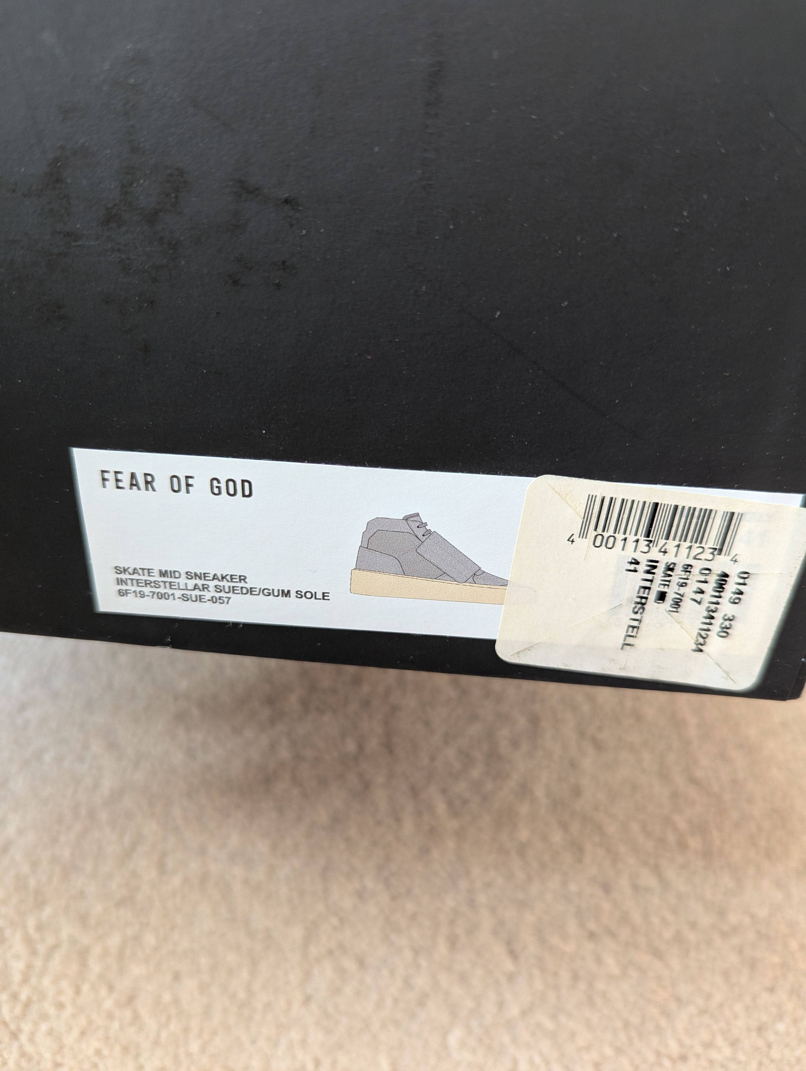 Fear of God Fear of God Suede Skate Mid ‘Interstellar Gum’ Size US 8 / EU 41 - 6 Thumbnail