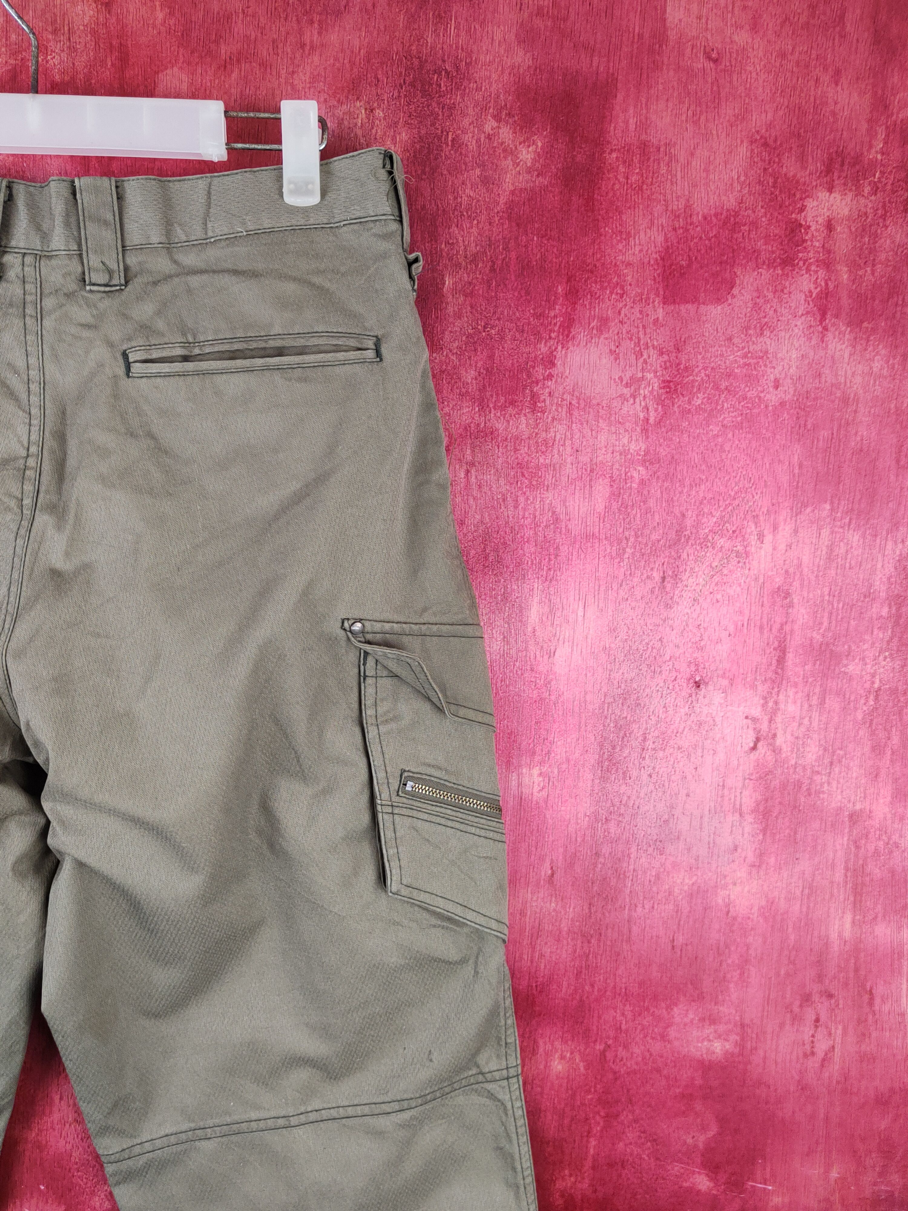 Japanese Brand Jawin Olive Multipocket Tactical Cargo Pants #S1823 Size US 32 / EU 48 - 10 Thumbnail