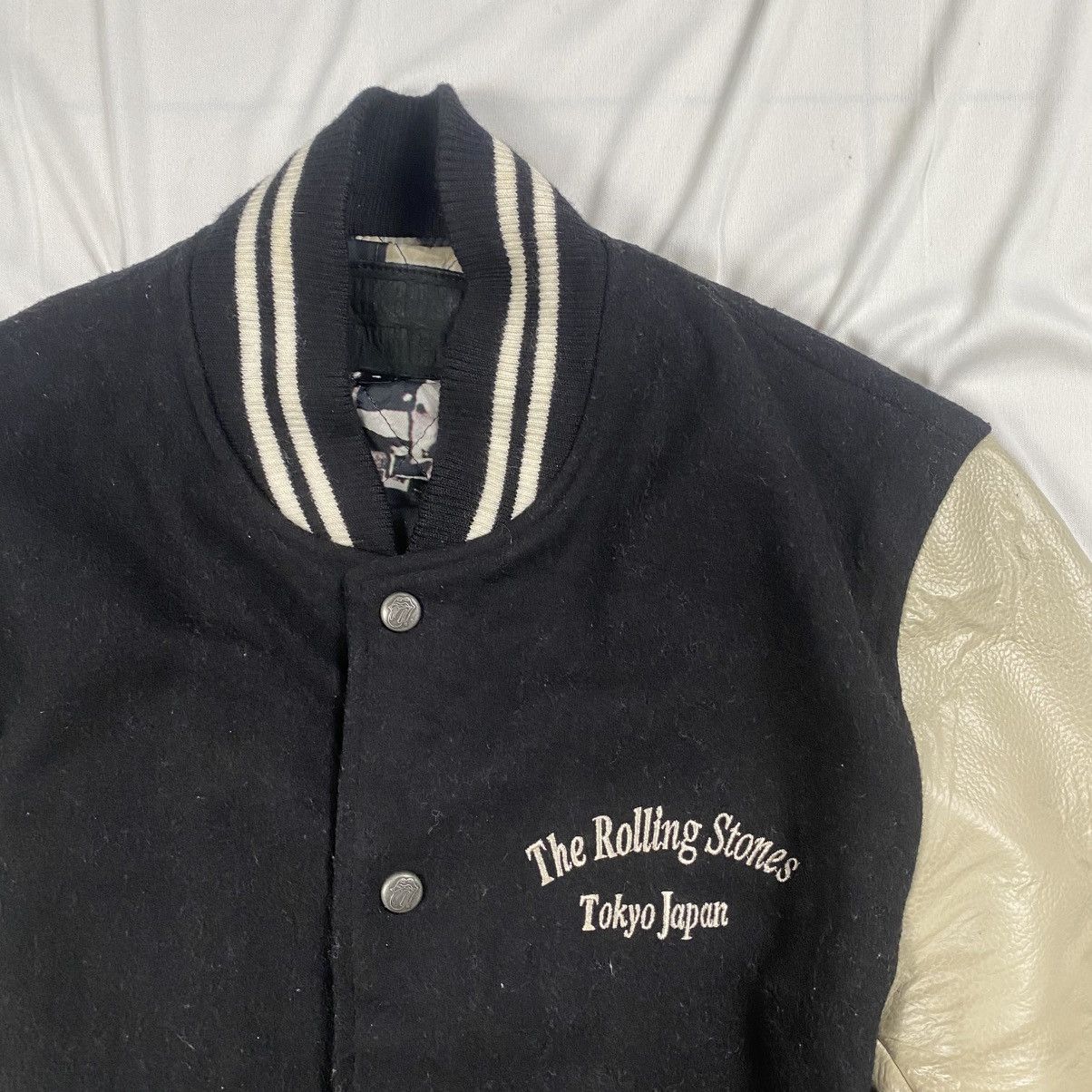 JACKROSE Rare Jackrose Vintage Rolling Stones Varsity Wool Jcket Size US S / EU 44-46 / 1 - 7 Thumbnail