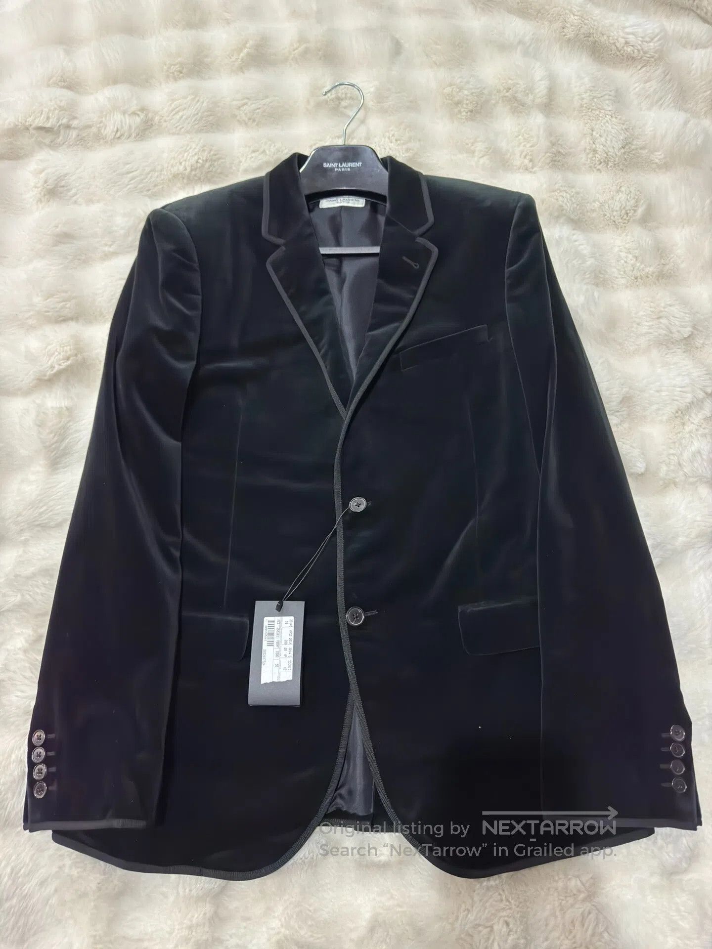 Saint Laurent Paris Saint Laurent Paris Original Year Black Velvet Suit| Size US M / EU 48-50 / 2 - 1 Thumbnail