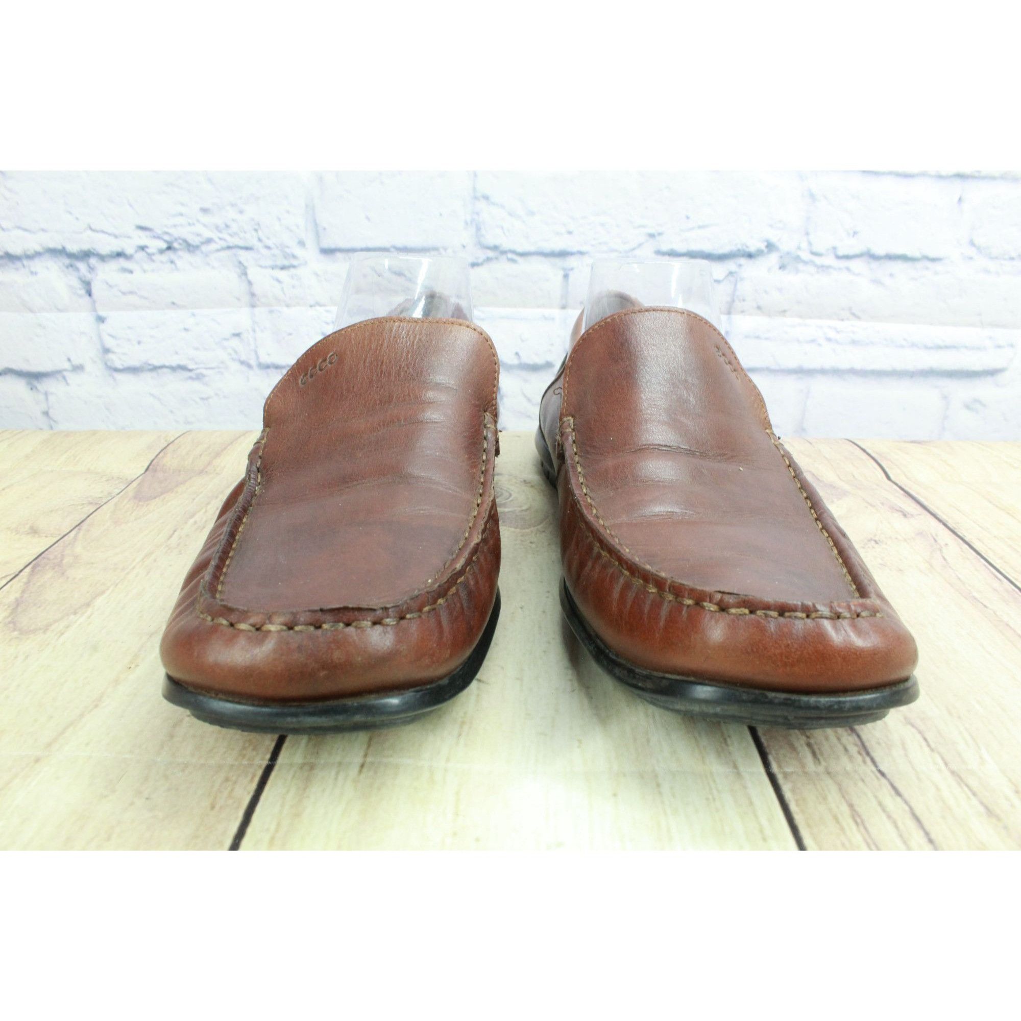 Ecco Ecco Classic Men's Leather Moccasin Toe Loafer Shoes Size US 11 / EU 44 - 4 Thumbnail