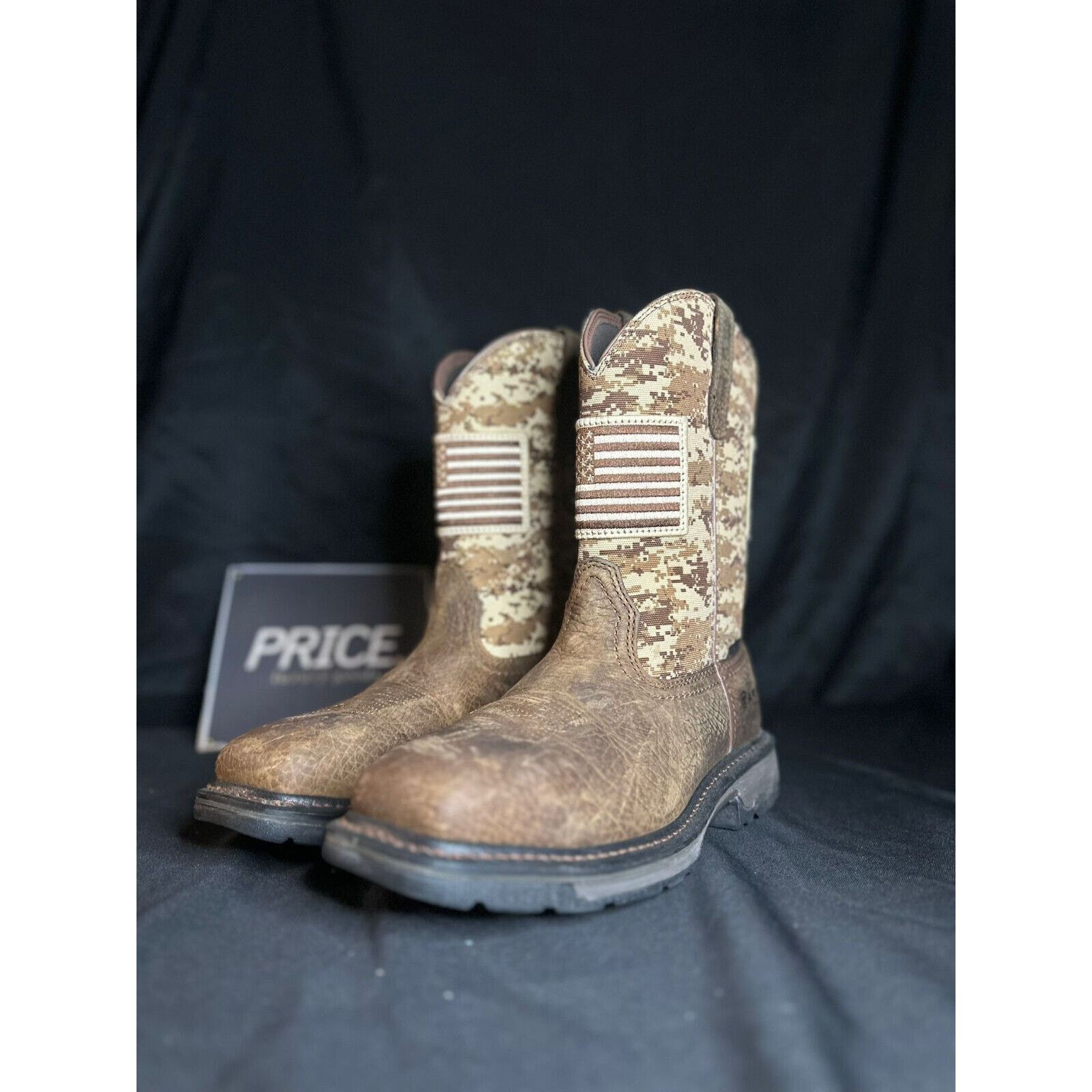 Ariat Ariat Men's Brown Workhog Patriot Steel Toe 10022968 9.5 Size US 9.5 / EU 42-43 - 1 Thumbnail