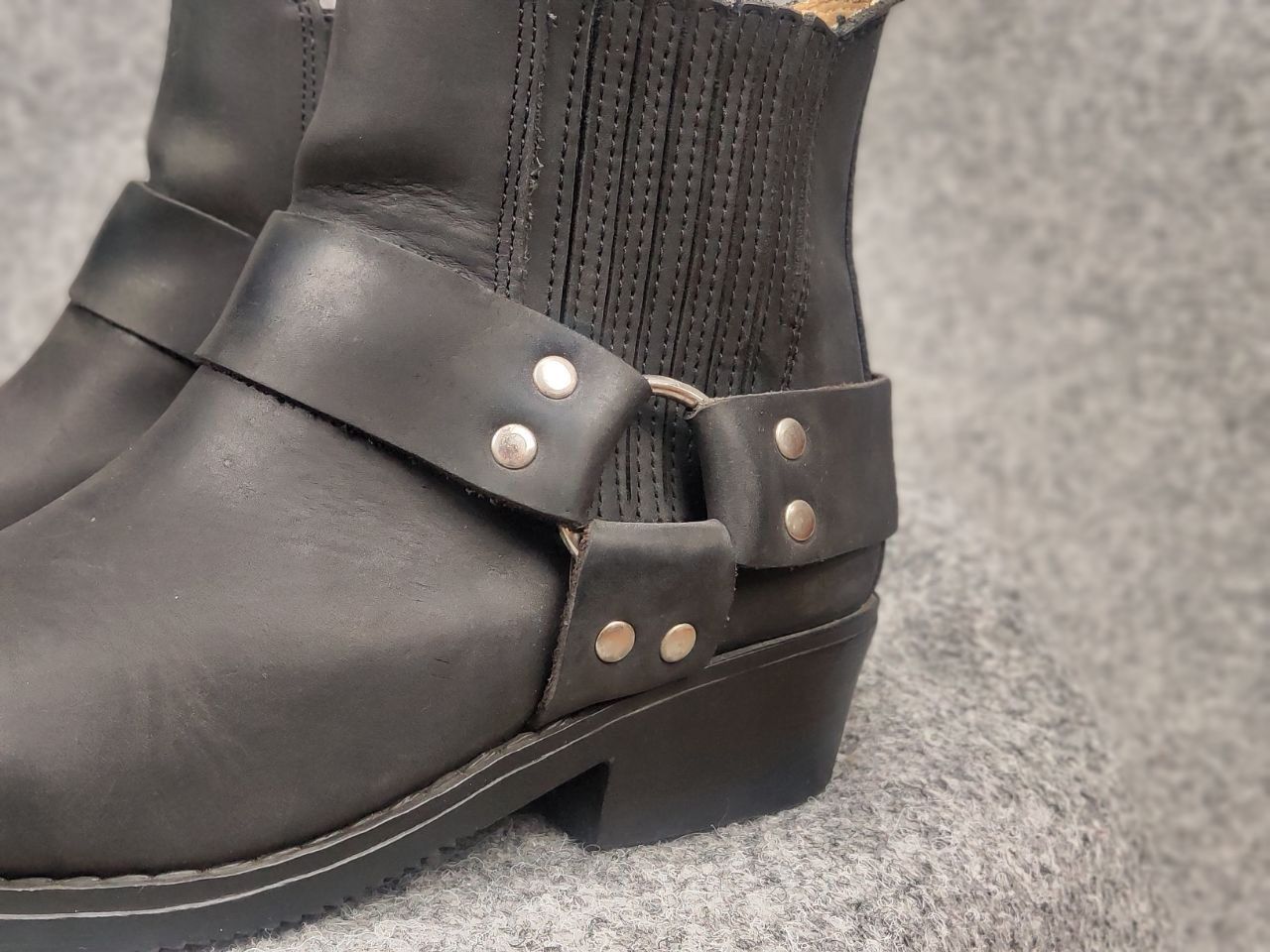 Vintage Kochmann Spain Design Western Ankle Leather Vintage Boots Size US 7 / IT 37 - 8 Thumbnail