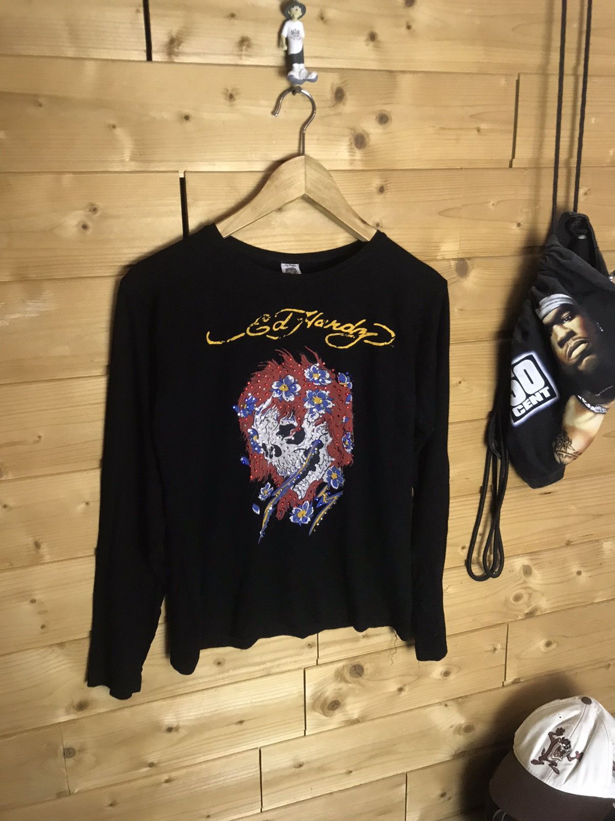 Ed Hardy Vintage Ed Hardy skull stretch long sleeve shirt Size S / US 4 / IT 40 - 3 Thumbnail