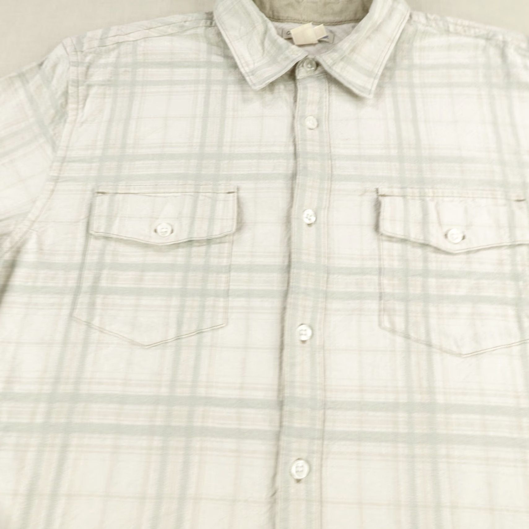 Carbon2Cobalt VINTAGE Carbon 2 Cobalt Flannel Shirt Medium Gray Plaid Button-Up Outdoors Mens Size US M / EU 48-50 / 2 - 3 Thumbnail