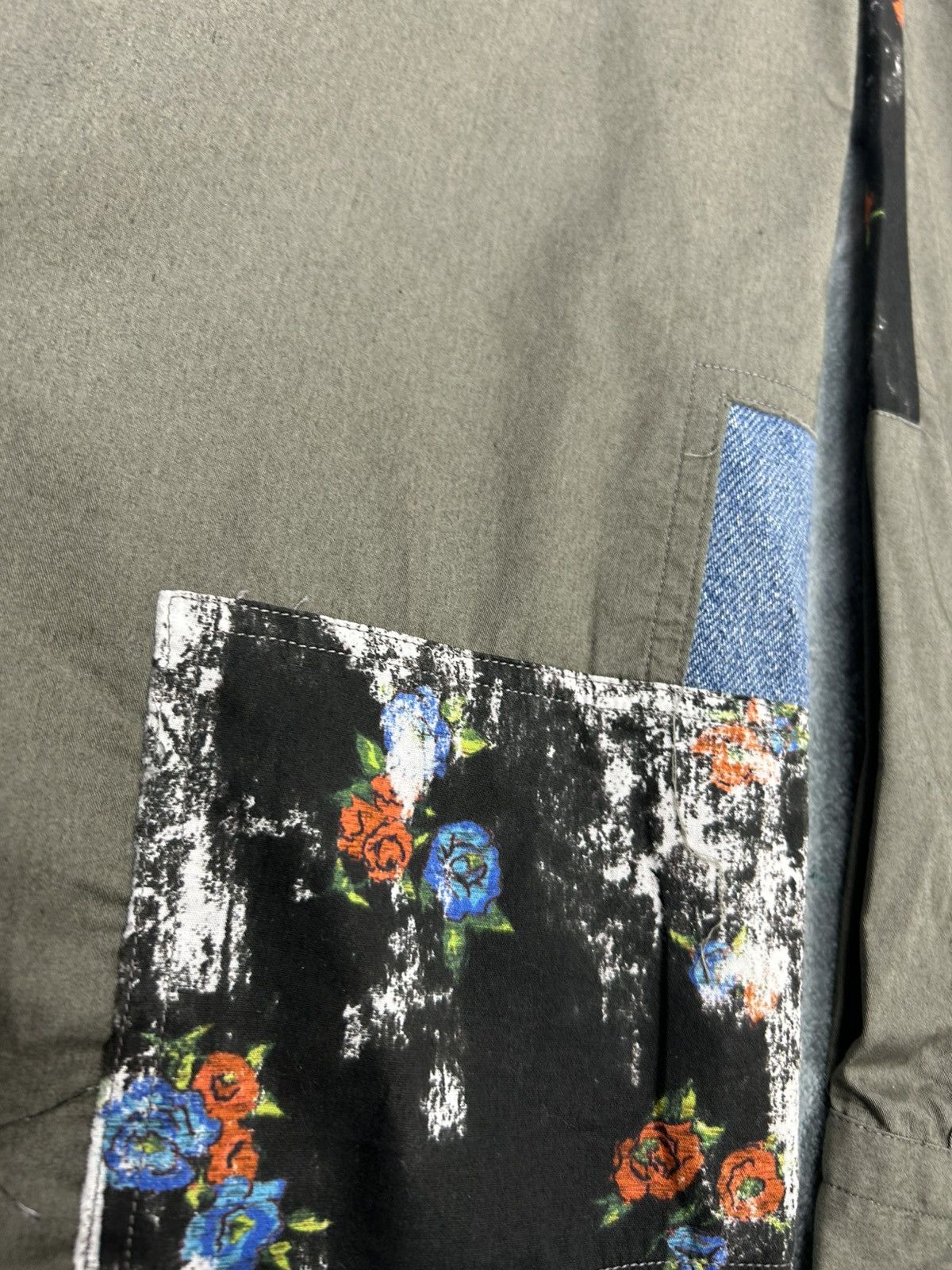 Alexander McQueen Alexander Mcqueen Patchwork Button Shirt Size US L / EU 52-54 / 3 - 6 Thumbnail