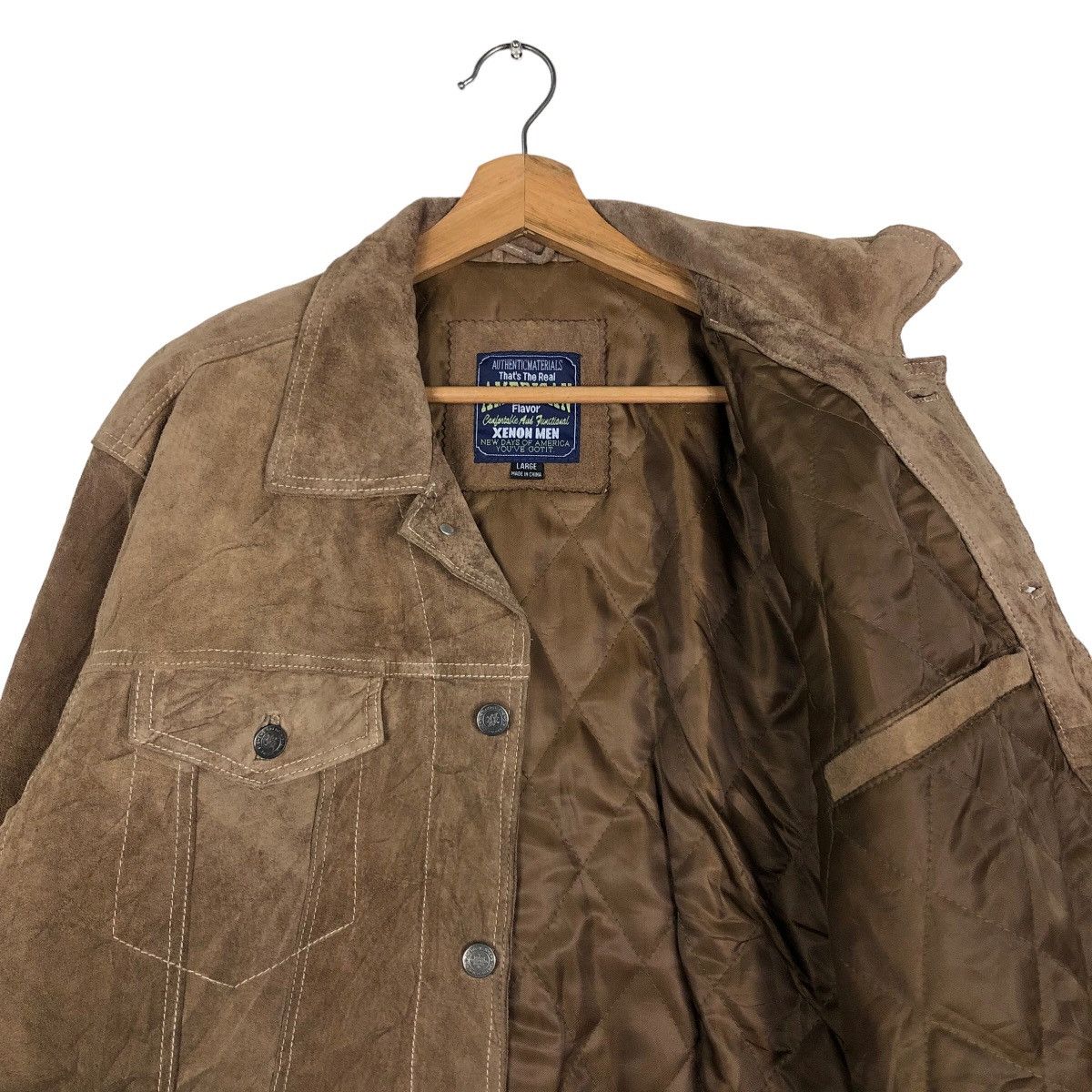 Japanese Brand VINTAGE BIKER LEATHER JACKET TRUCKER XENON MAN ISSEY MIYAKE Size US L / EU 52-54 / 3 - 12 Thumbnail
