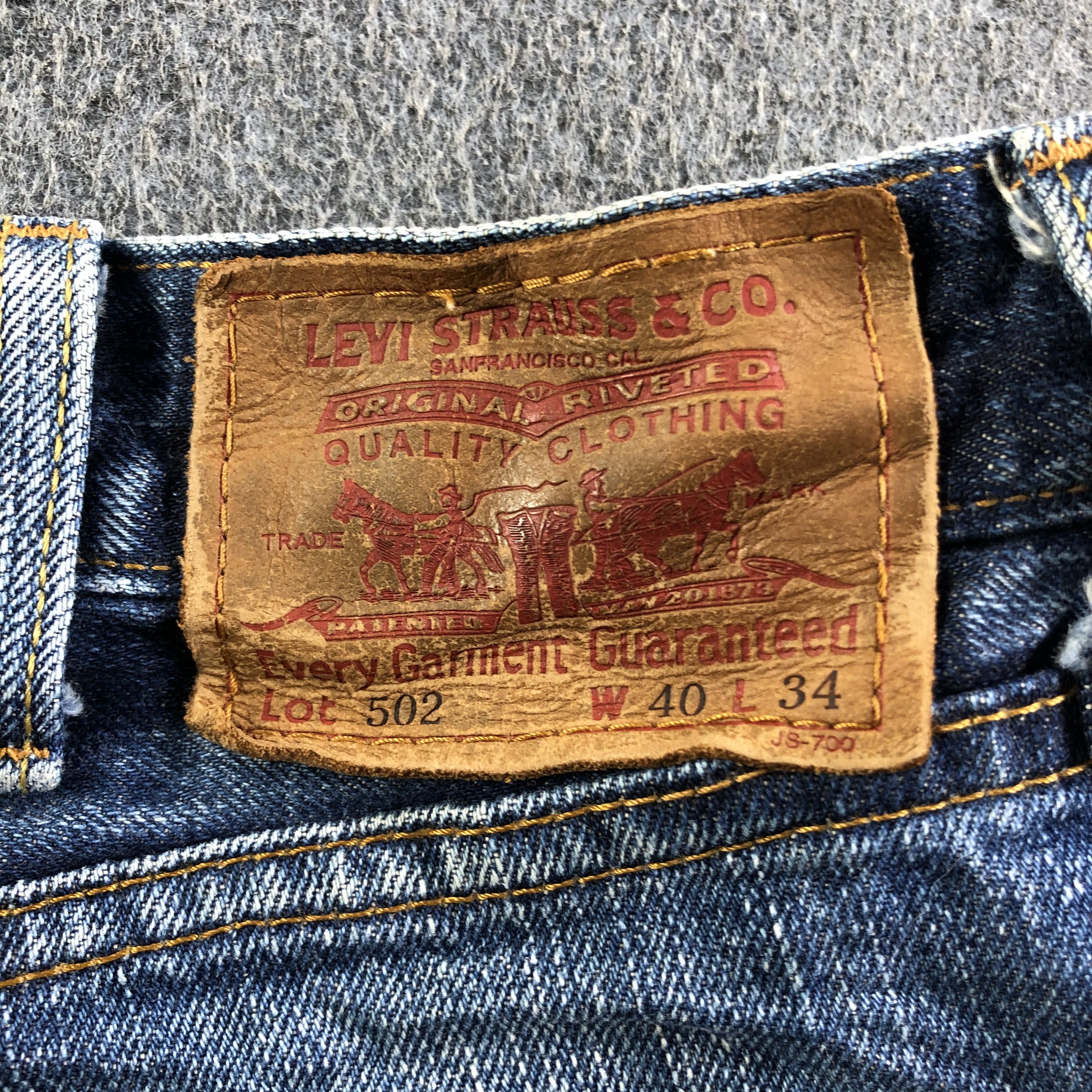 Levi's Vintage Blue Wash Levis 502 Jeans-J3563 Size US 39 - 5 Thumbnail