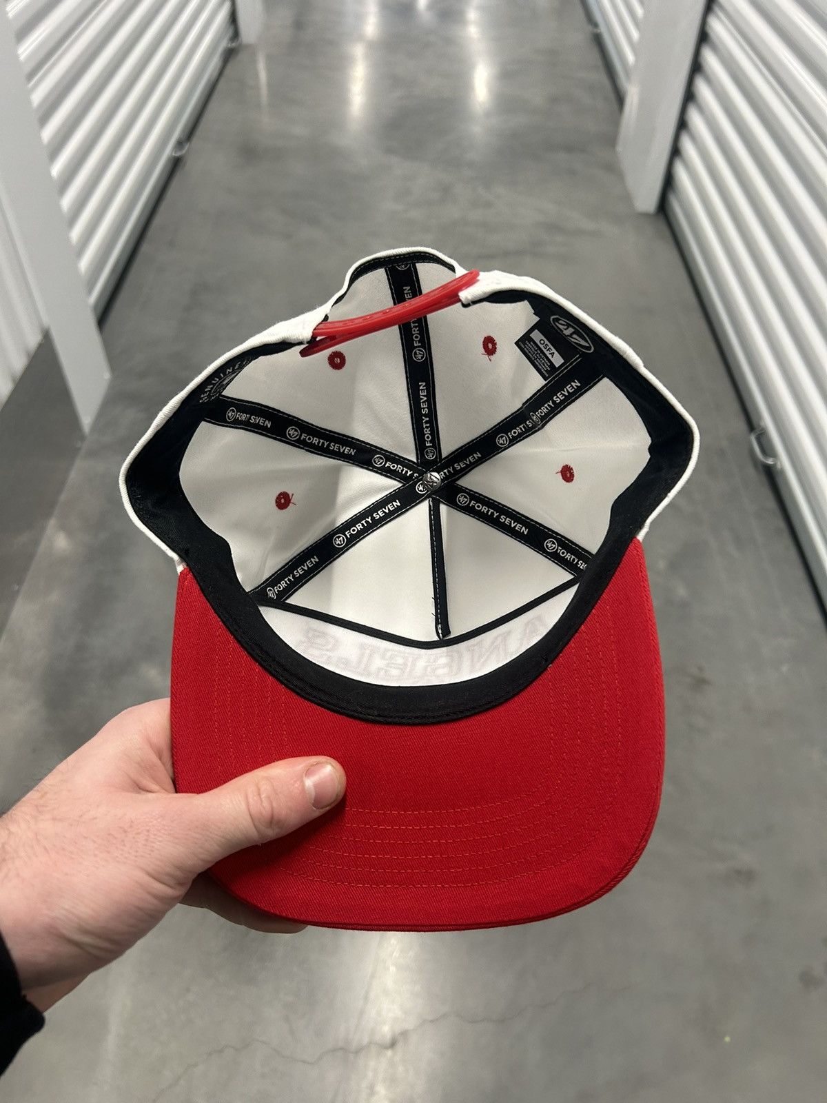 47 White and red New Era 47 Angels snapback cap Size ONE SIZE - 4 Thumbnail