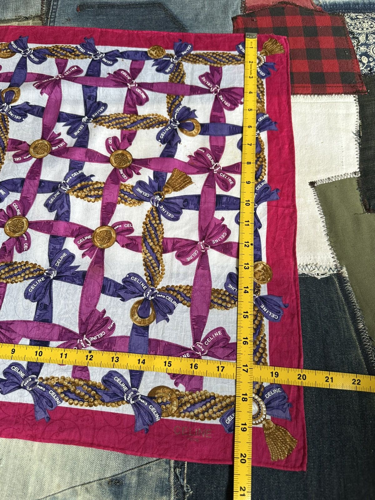 Vintage Vintage Celine Handkerchief/ Neckerchief/ Bandana Size ONE SIZE - 21 Thumbnail