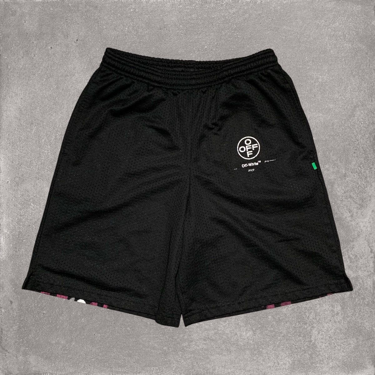 Off-White Off White Small Shorts Impressionism Black Mesh Short Virgil Size US 30 / EU 46 - 2 Thumbnail