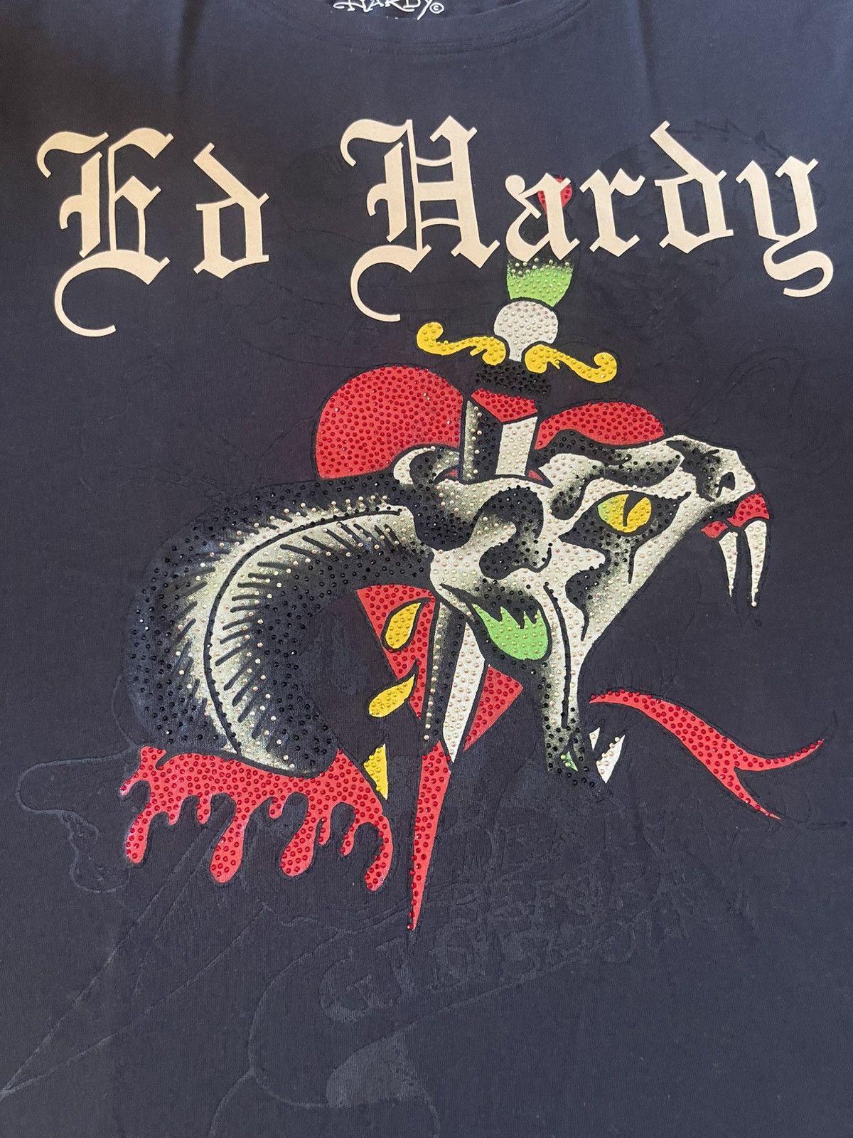 Ed Hardy Ed Hardy Snake Vintage Tee Size US M / EU 48-50 / 2 - 2 Thumbnail