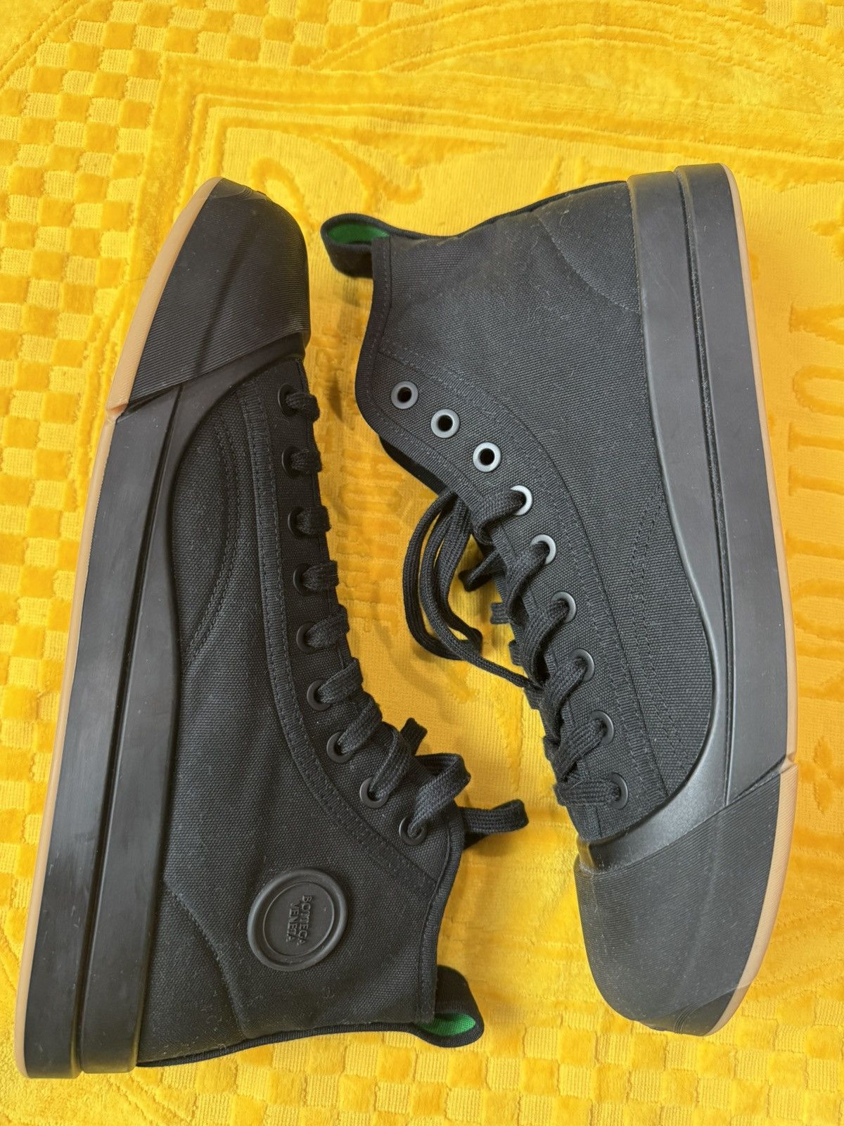 Bottega Veneta Bottega Veneta - High-top Fabric Sneakers Size US 13 / EU 46 - 3 Thumbnail