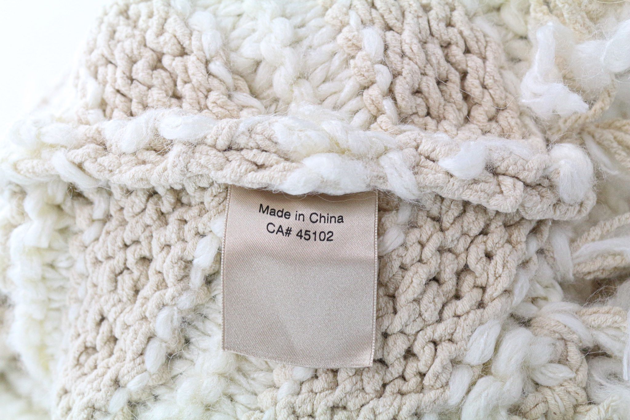 Scotch & Soda AMS COUTURE OS Beige Knit Tassel Scarf 75004 Size ONE SIZE - 6 Thumbnail