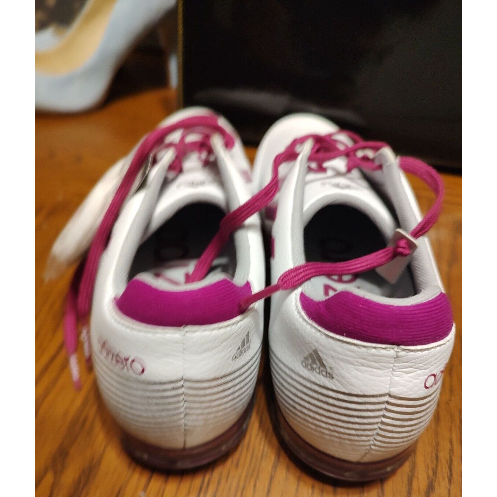 Adidas NEW Adidas Adizero Tour Golf Shoe White Purple Size 10 Size US 10 / IT 40 - 3 Thumbnail