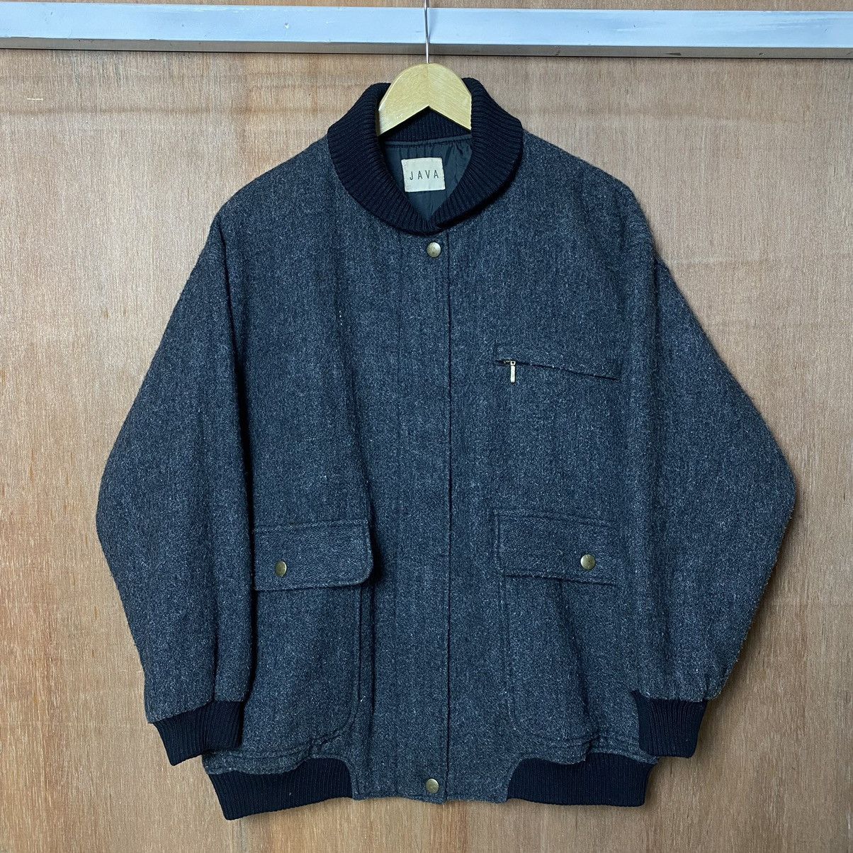 Designer × Japanese Brand Java Wool Jackets Unique Collar Size US L / EU 52-54 / 3 - 1 Thumbnail