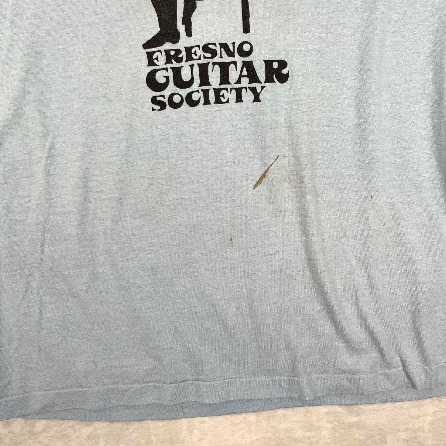 Vintage VINTAGE Fresno Guitar Society T-Shirt Mens XL Blue Screen Stars Best Shirt Men XL Blue Guitar Society Graphic Print 90s Theme Best Size US XL / EU 56 / 4 - 5 Thumbnail