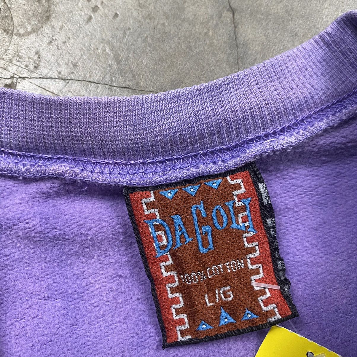 Vintage Rare 90s Dagoli Ancient Cave Art Gecko Surf Boxy Crewneck Size US L / EU 52-54 / 3 - 10 Thumbnail