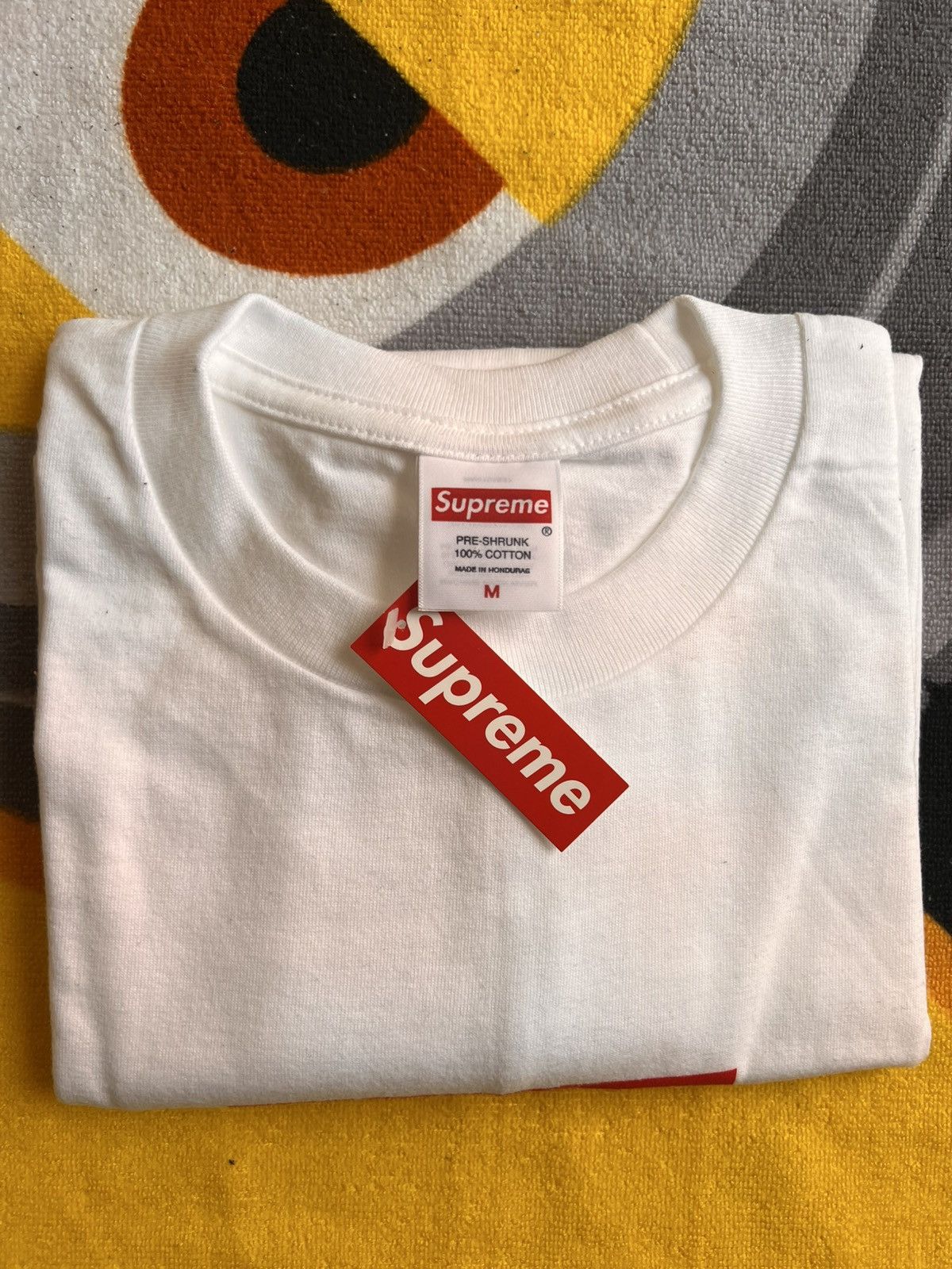 Supreme M Supreme Arabic Box Logo Tee red t-shirt white ss26 chest Size US M / EU 48-50 / 2 - 21 Thumbnail