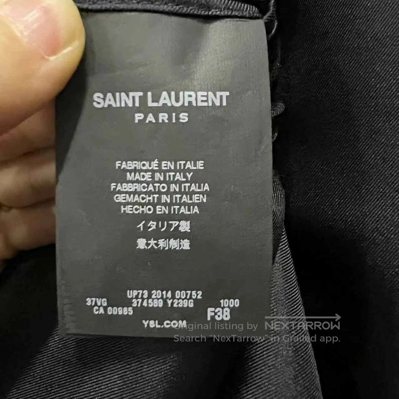 Saint Laurent Paris Saint Laurent Black Gold Trim Blazer. Size US M / EU 48-50 / 2 - 4 Thumbnail