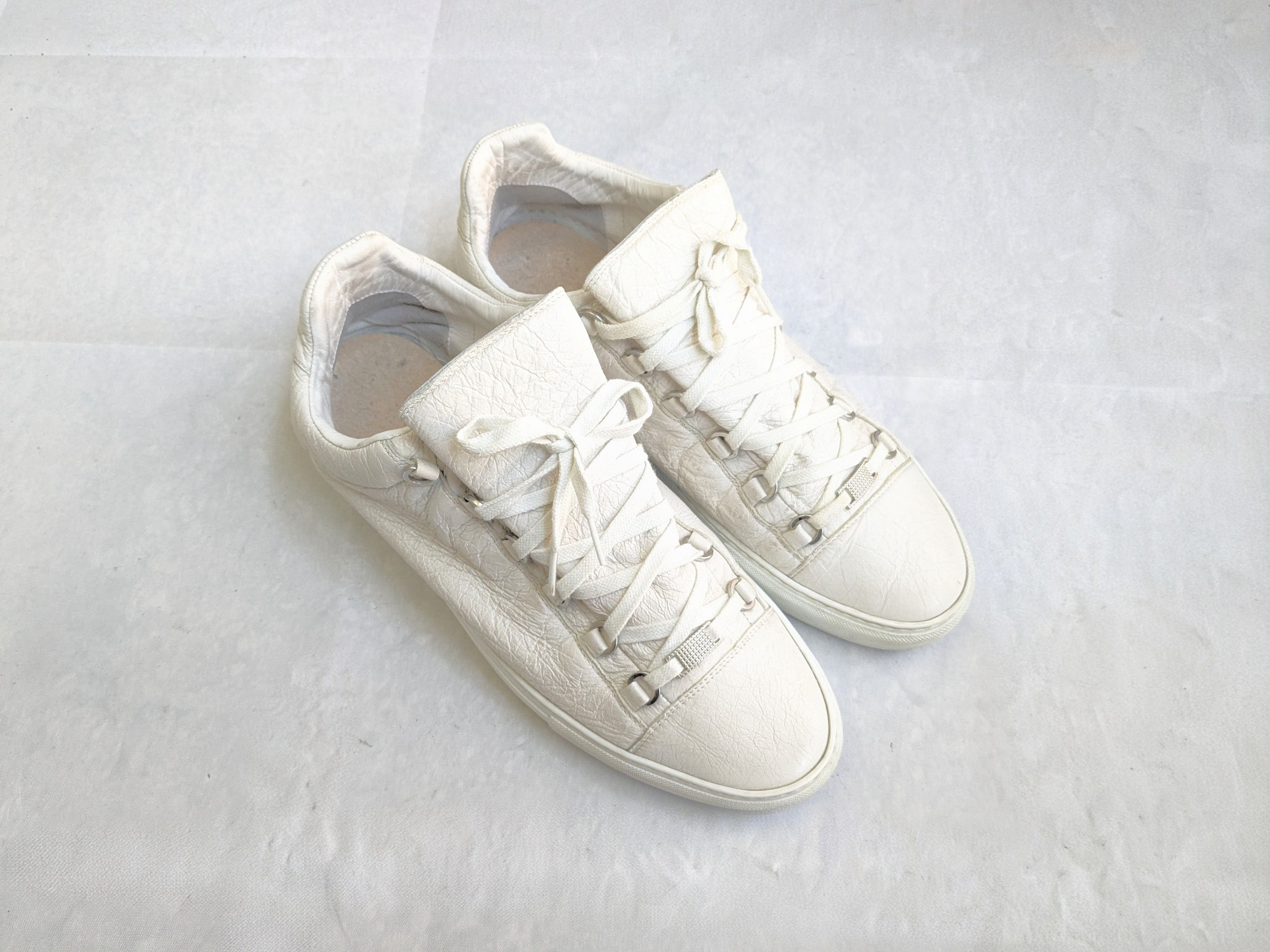 Balenciaga Balenciaga Arena Sneakers White 13 Low Tops Leather Size US 13 / EU 46 - 2 Thumbnail