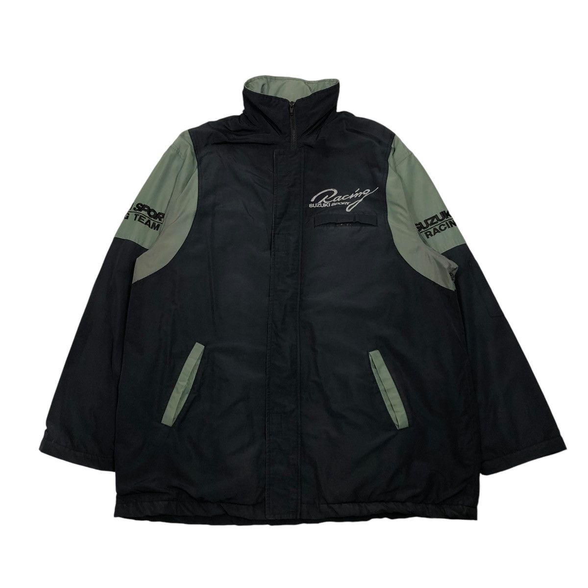 Japanese Brand 🔥VINTAGE ZIPPER LIGHT JACKET SUZUKI SPORT RACING BIG LOGO Size US L / EU 52-54 / 3 - 1 Thumbnail