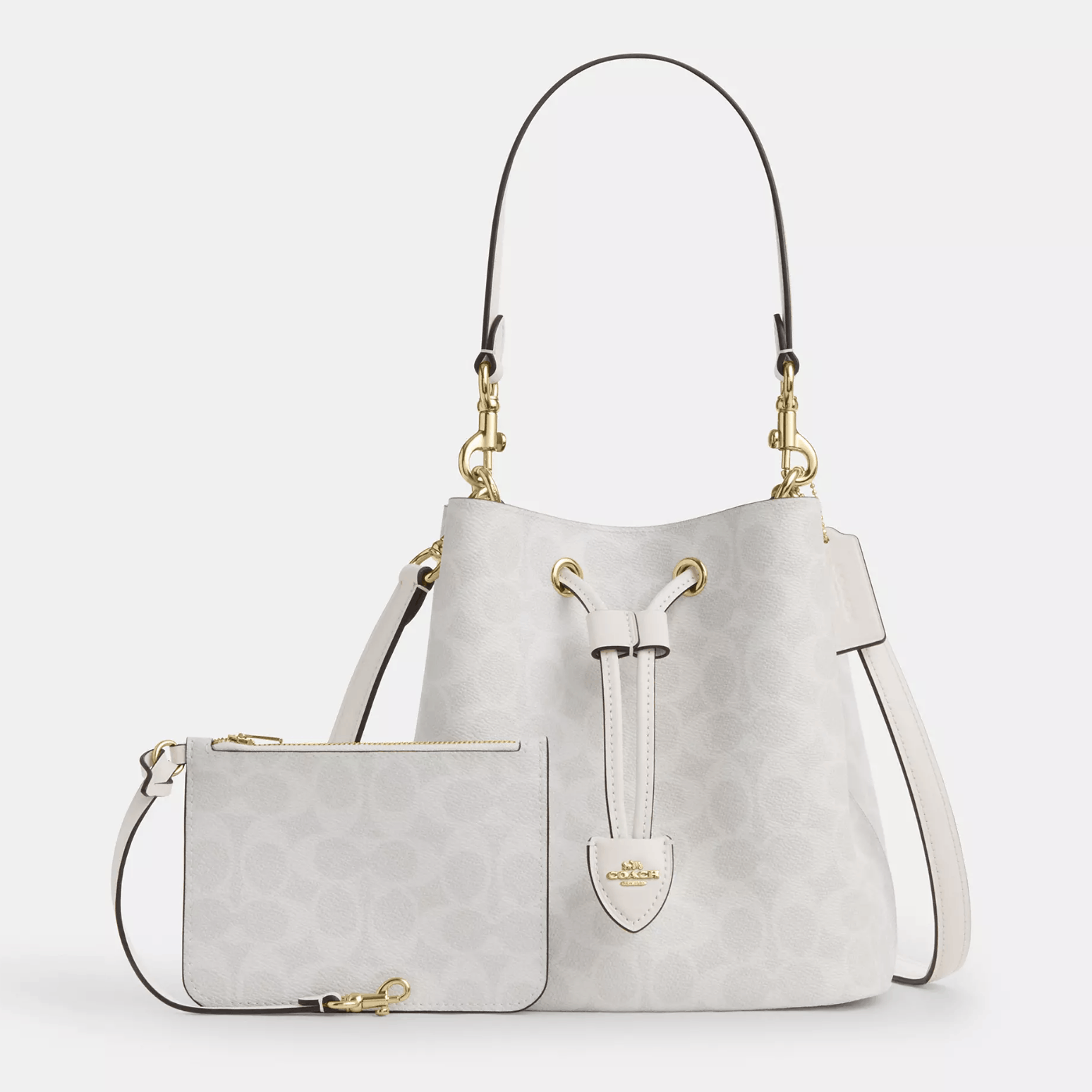 Coach NWT Coach Rowan Bucket Bag In Signature Canvas CBH07 Size ONE SIZE - 10 Thumbnail