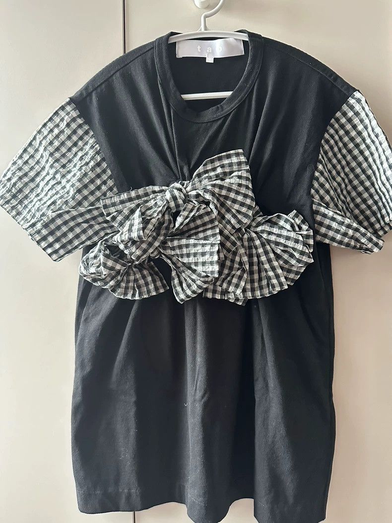 Comme des Garcons Comme Des Garcons Short sleeves with plaid patchwork bow Size M / US 6-8 / IT 42-44 - 3 Thumbnail