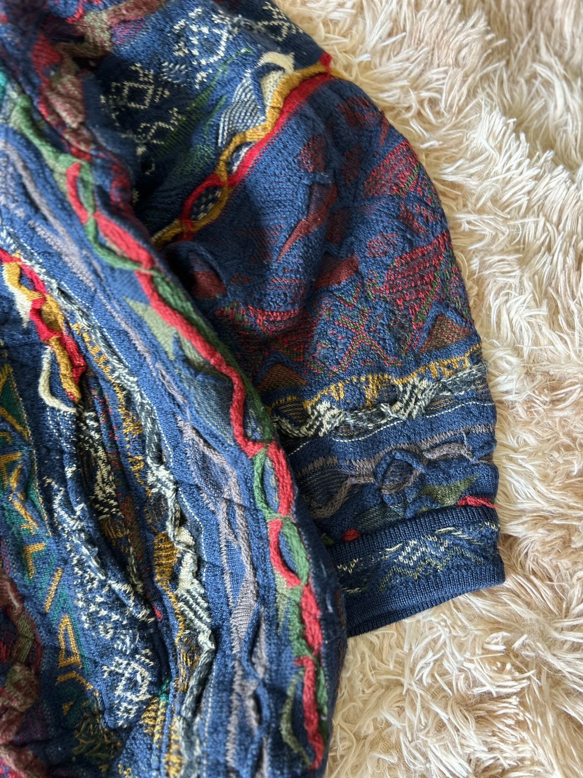 Coogi CRAZY RARE VINTAGE 90’S COOGI 3D CABLE KNIT ZIPPER Size US M / EU 48-50 / 2 - 3 Thumbnail