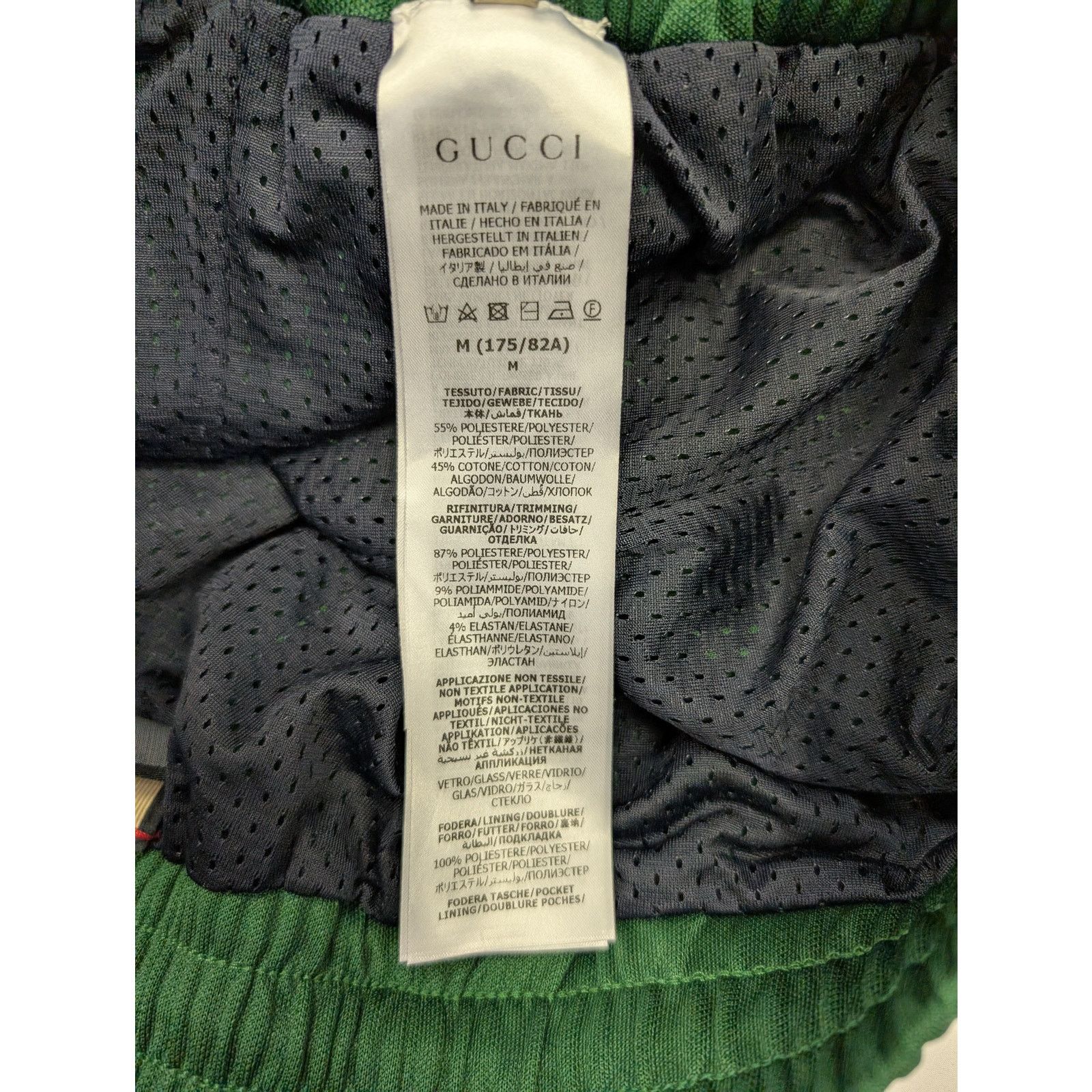 Gucci o1rshd1 Track Pants With GG Bejewled Trim Detail in Green Size US 32 / EU 48 - 15 Thumbnail