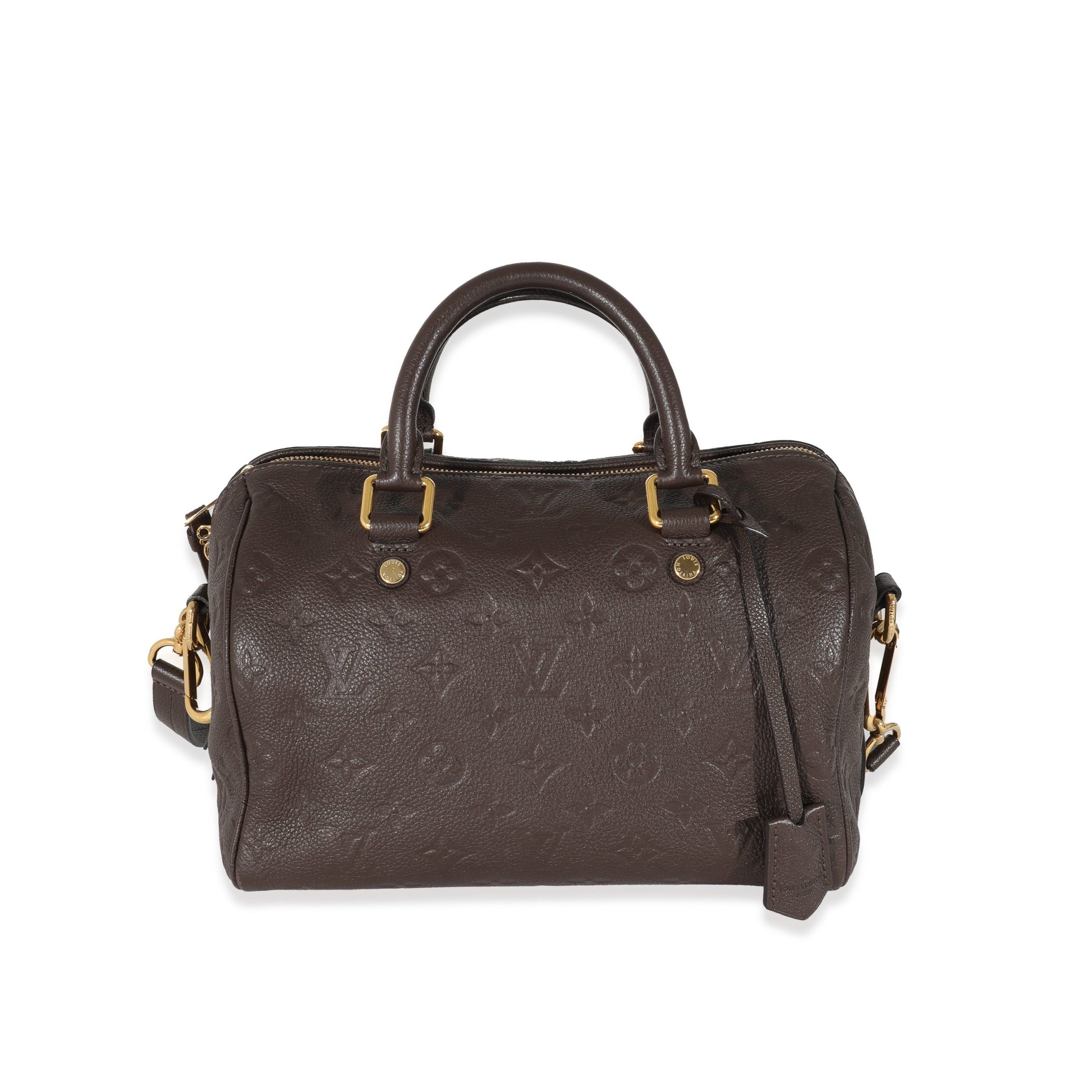 image of Louis Vuitton Brown Monogram Empreinte Speedy Bandouliere 25, Women's