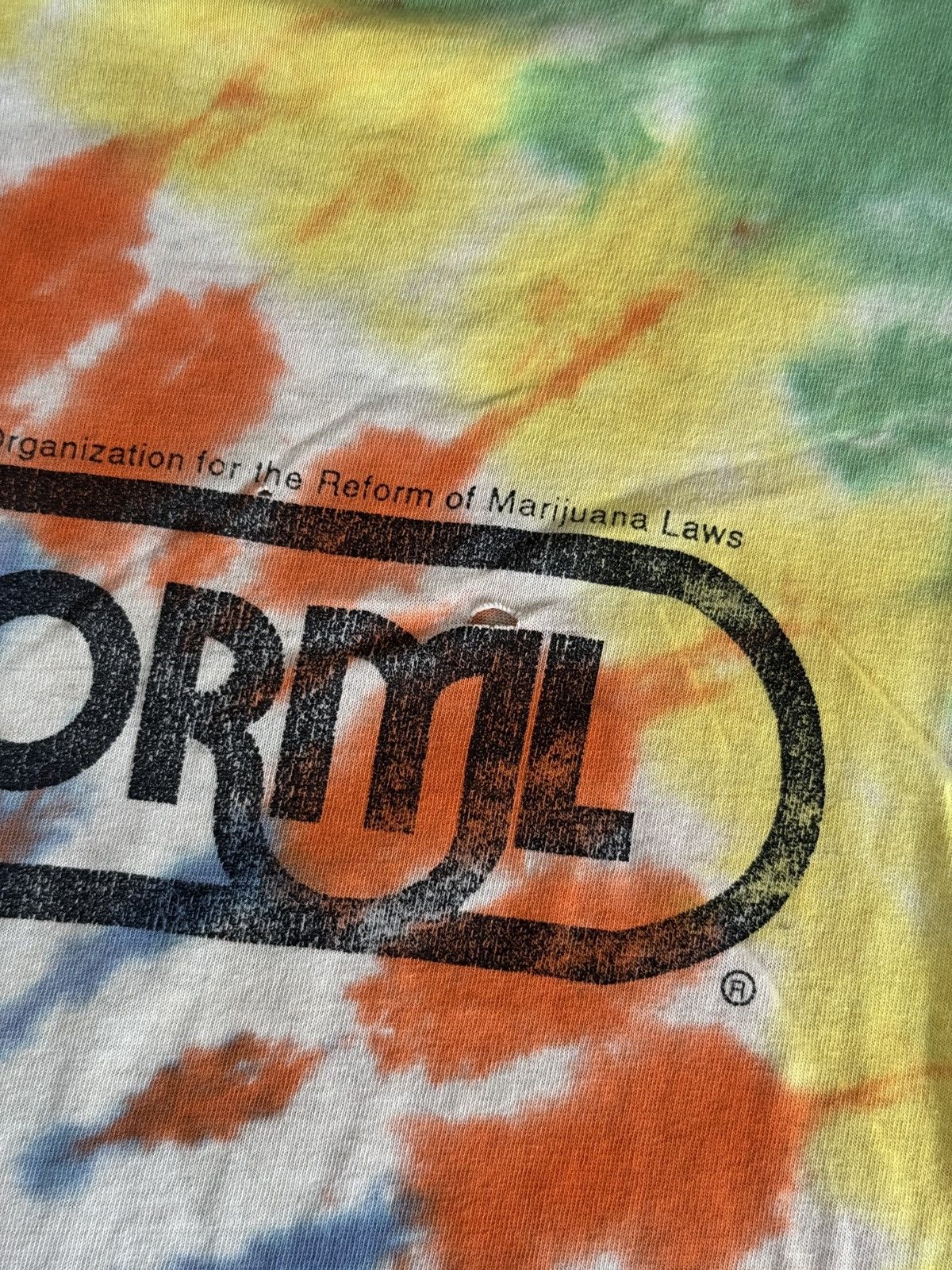 Vintage *RARE* VINTAGE 80s NORML tee Reform of Marijuana laws weed Size US XL / EU 56 / 4 - 4 Thumbnail