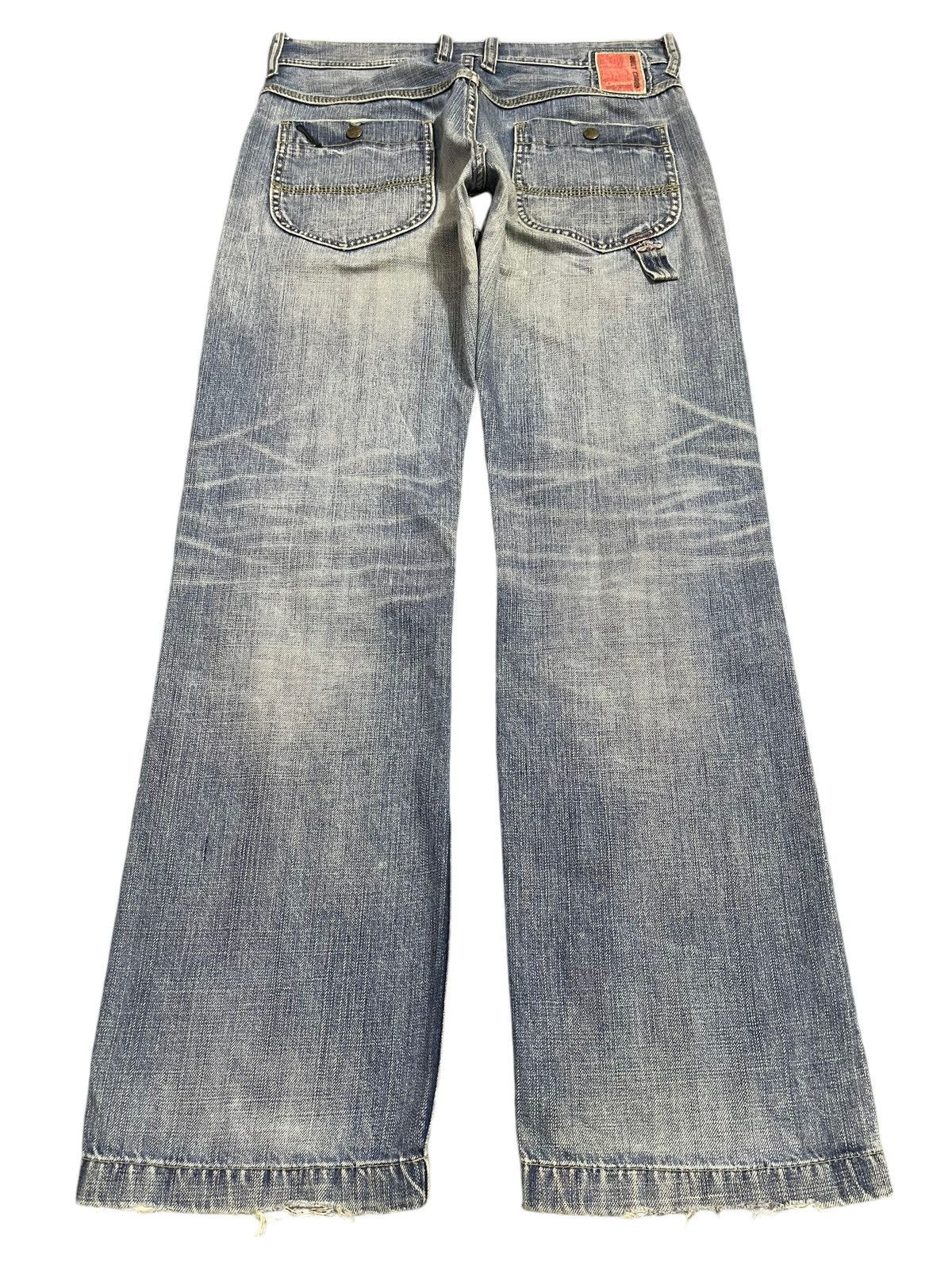 Full Count & Co. Vintage Japanese Brand Blue Faded Wash Baggy Style Jeans Size US 32 / EU 48 - 2 Thumbnail
